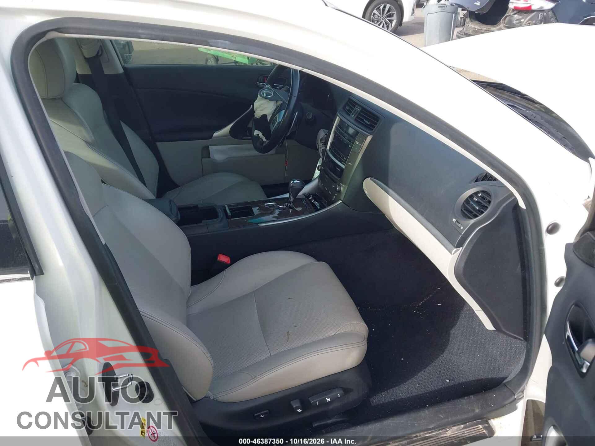 LEXUS IS 250 2012 - JTHBF5C25C5160530