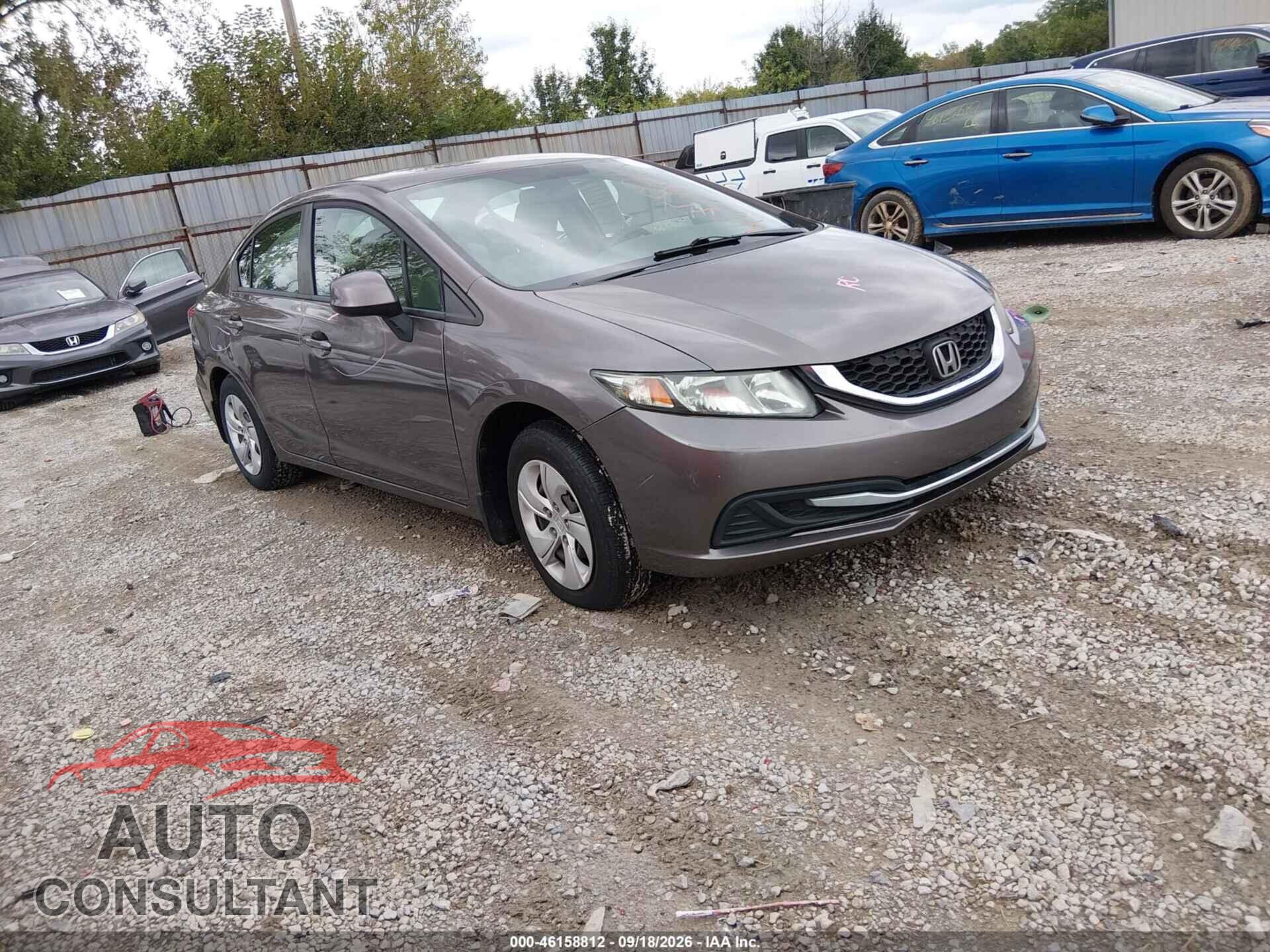 HONDA CIVIC 2013 - 19XFB2F58DE094032