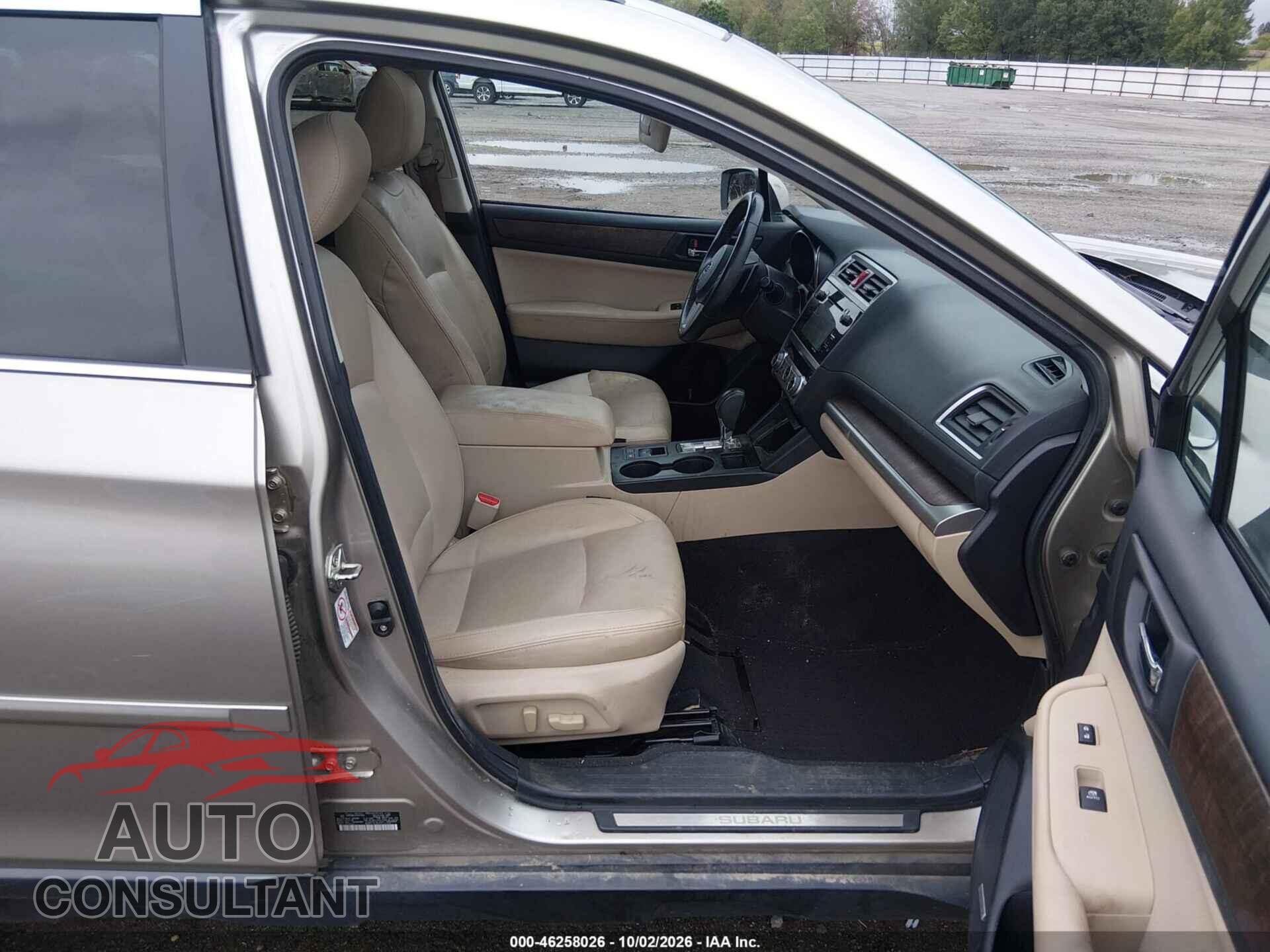 SUBARU OUTBACK 2016 - 4S4BSBNC6G3241955