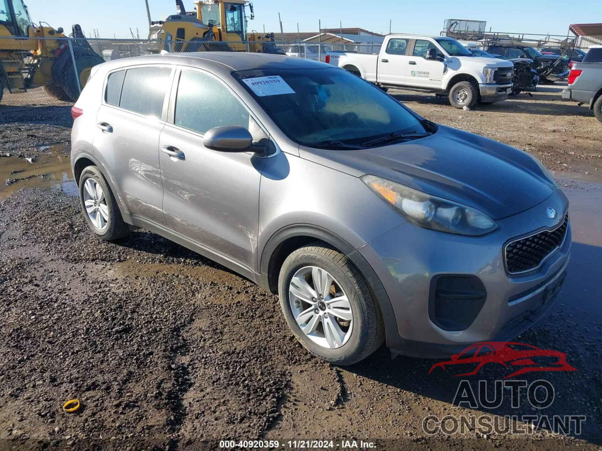 KIA SPORTAGE 2017 - KNDPM3AC0H7227737