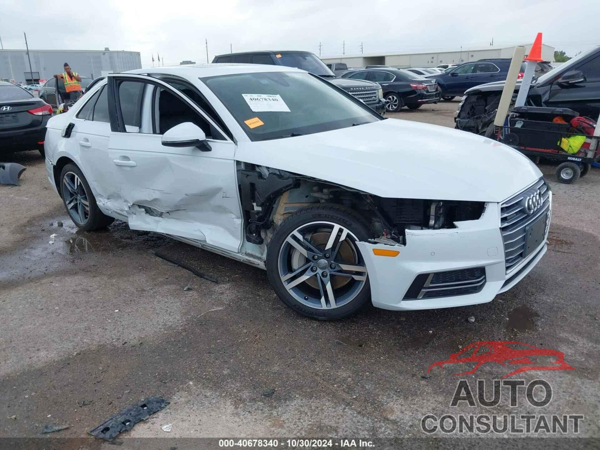 AUDI A4 2018 - WAUENAF43JN019456