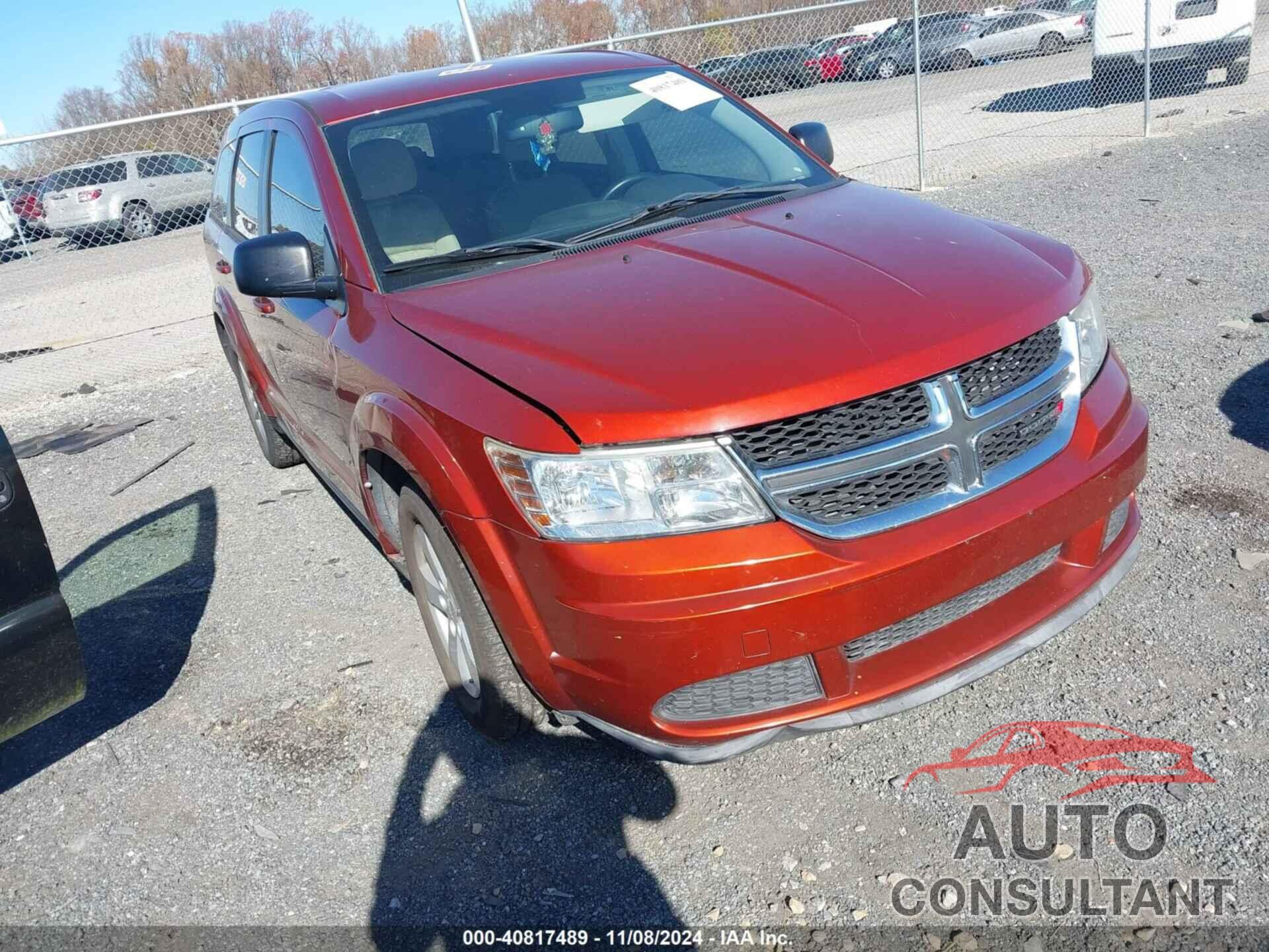 DODGE JOURNEY 2012 - 3C4PDCAB1CT367386