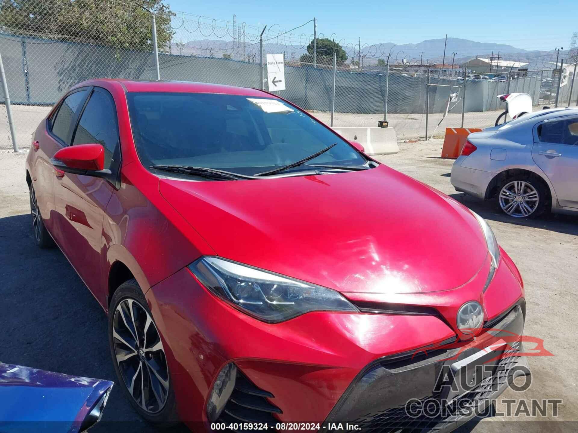 TOYOTA COROLLA 2017 - 2T1BURHEXHC757426