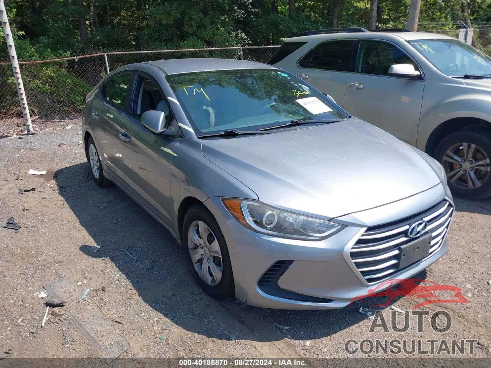 HYUNDAI ELANTRA 2017 - 5NPD74LF2HH065936