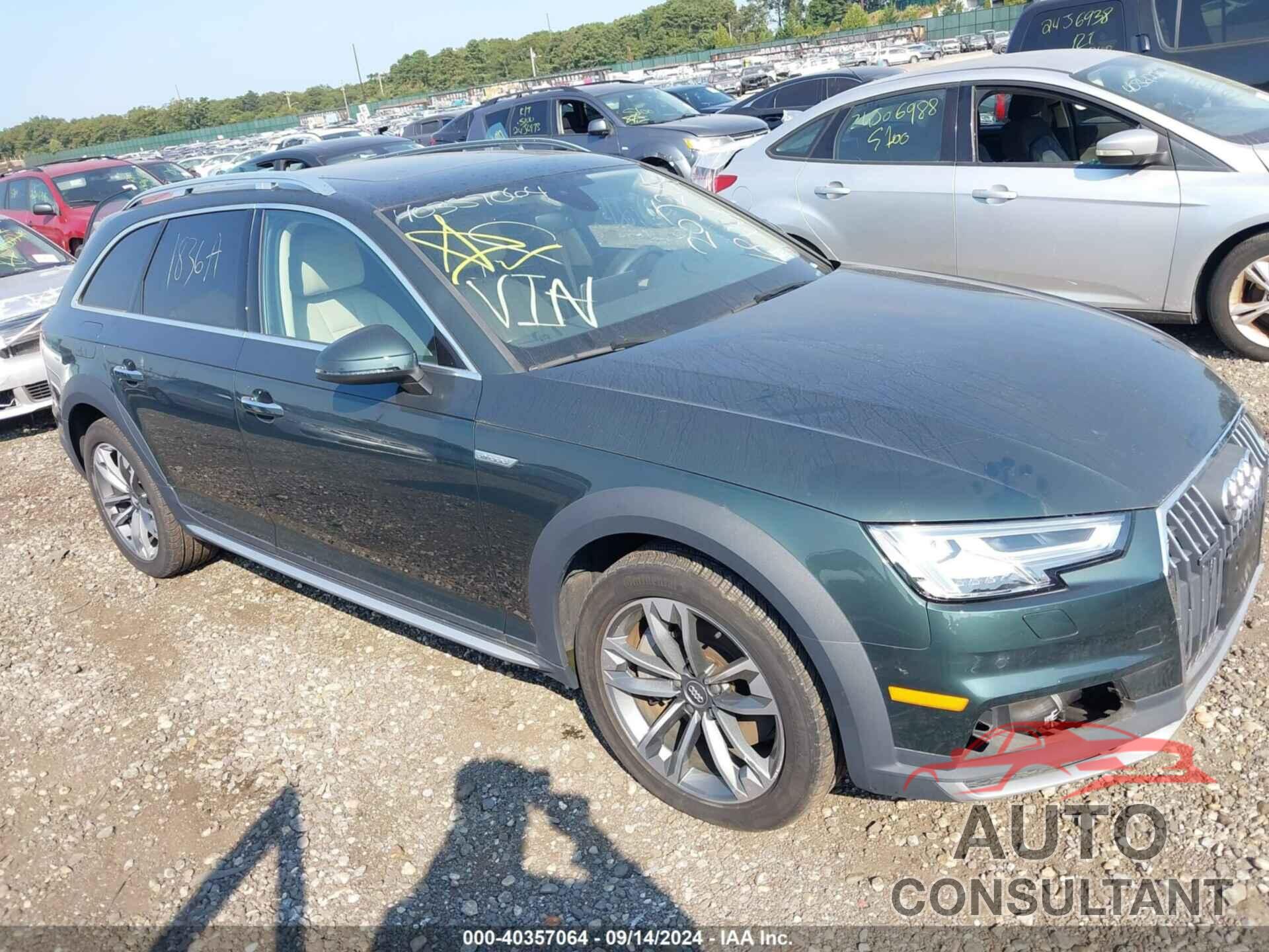 AUDI A4 ALLROAD 2019 - WA18NAF43KA012283