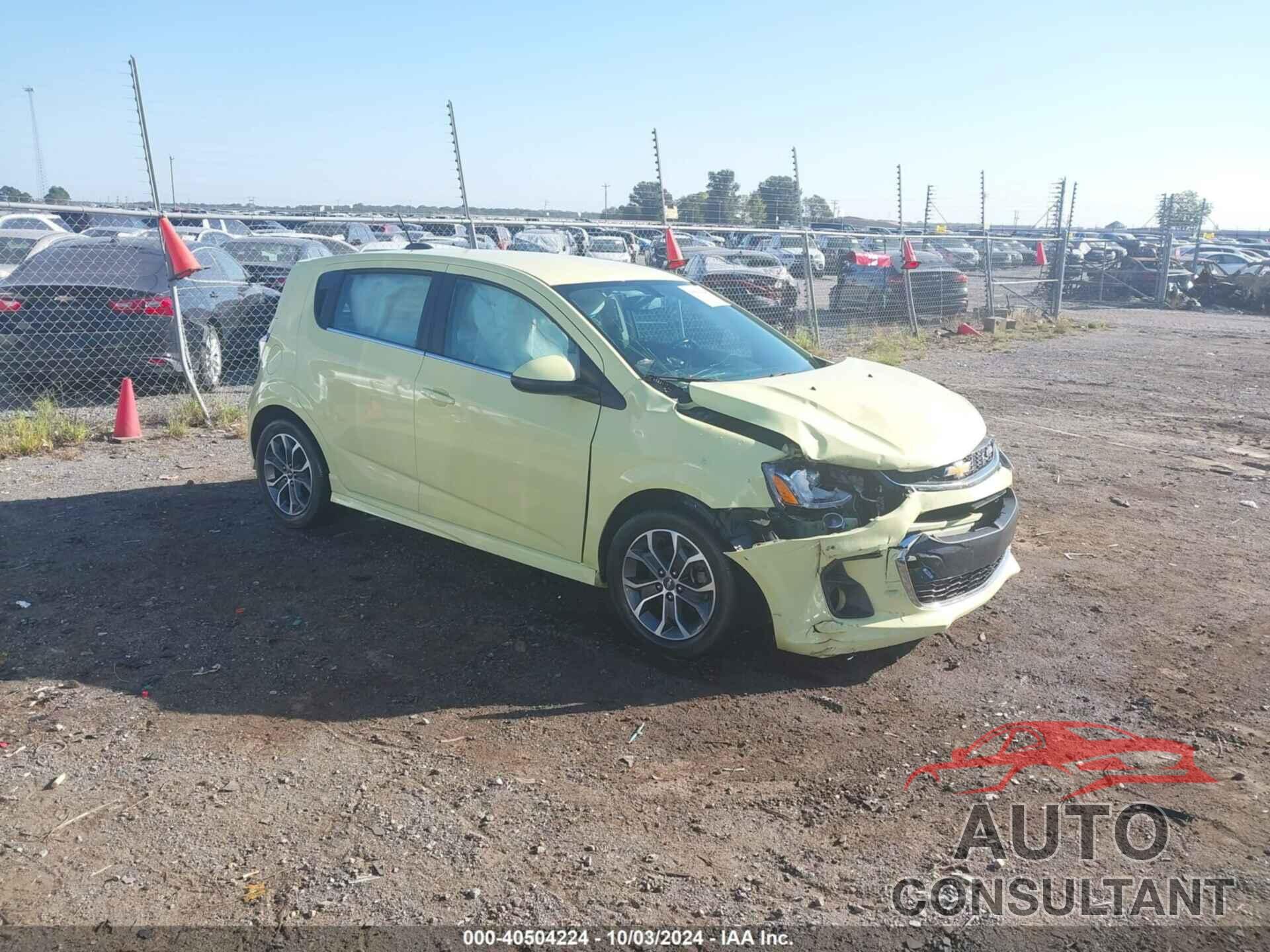 CHEVROLET SONIC 2017 - 1G1JD6SH2H4110916