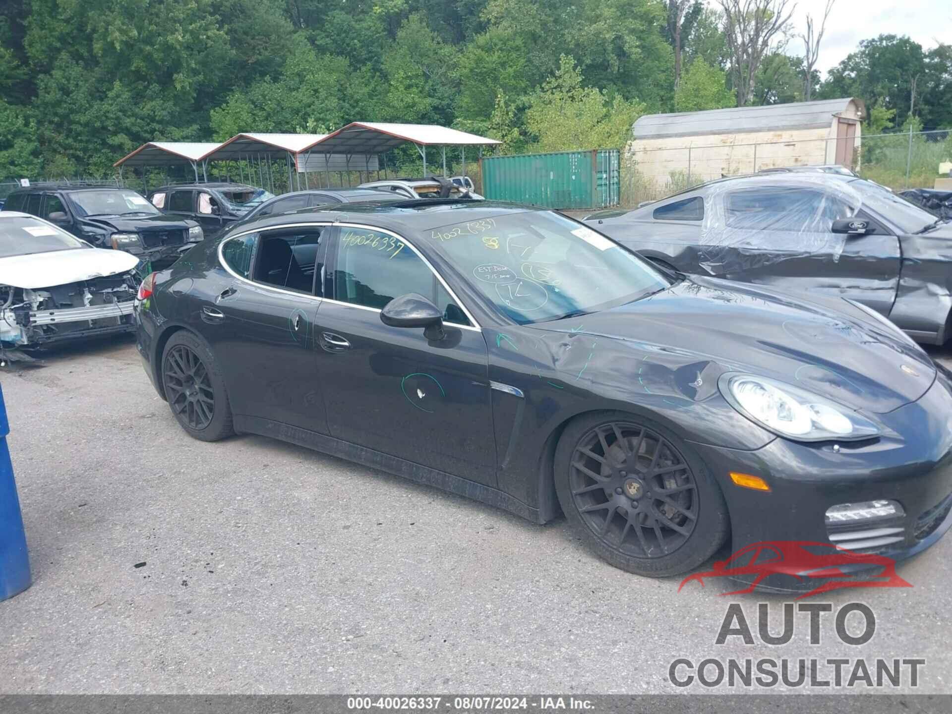 PORSCHE PANAMERA 2011 - WP0AB2A7XBL062397