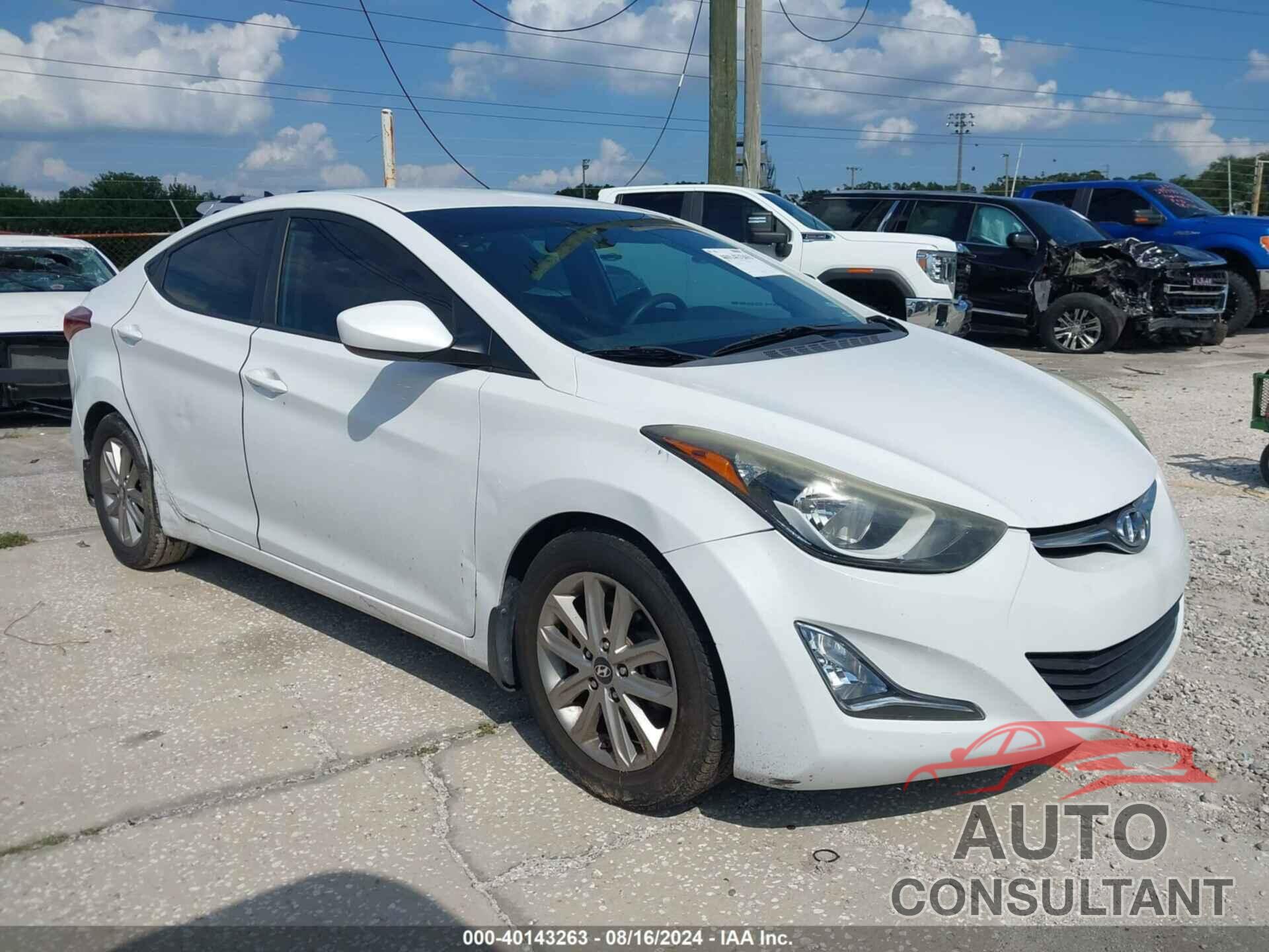 HYUNDAI ELANTRA 2016 - 5NPDH4AE9GH655539