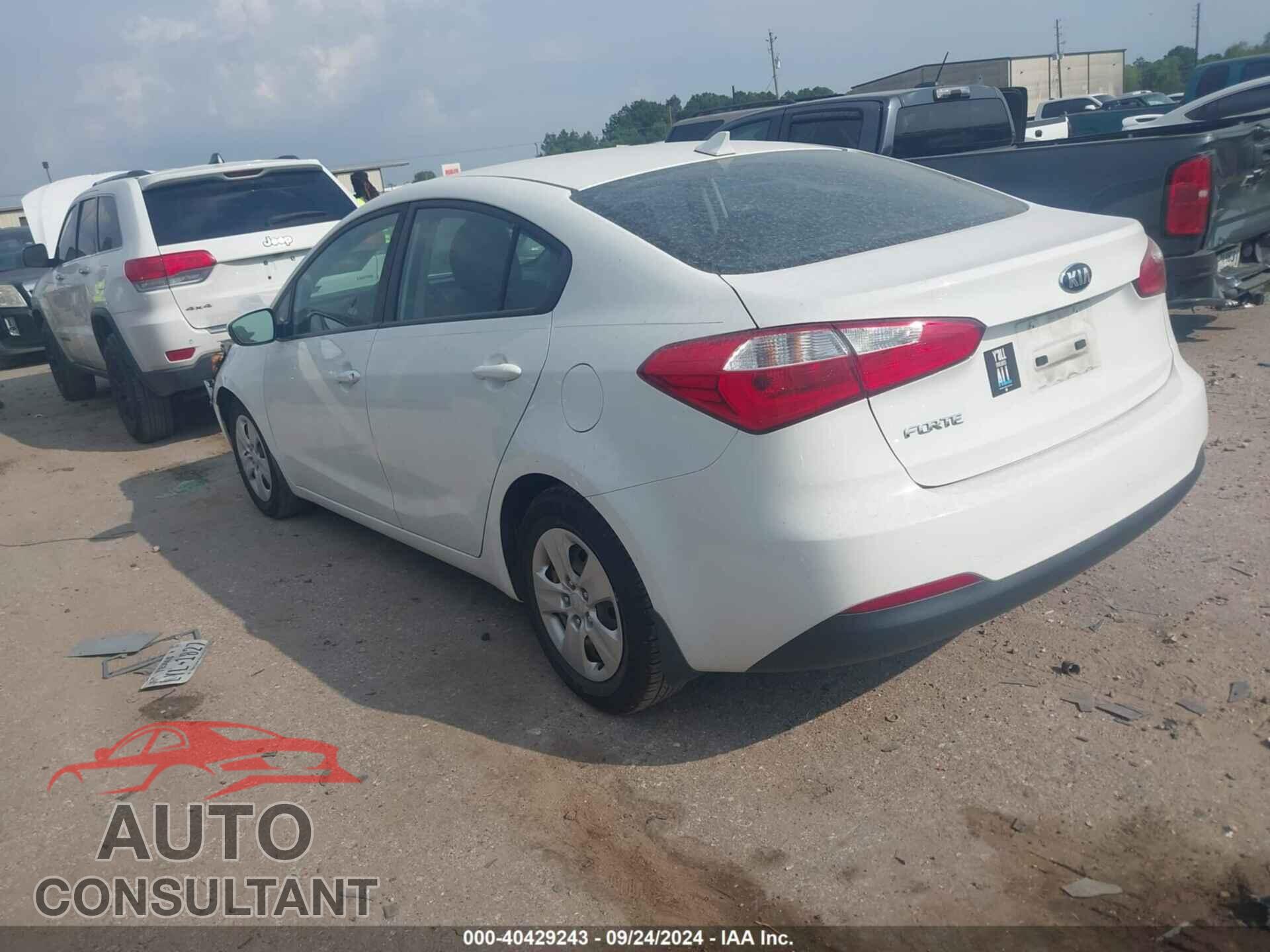 KIA FORTE 2016 - KNAFK4A64G5573041