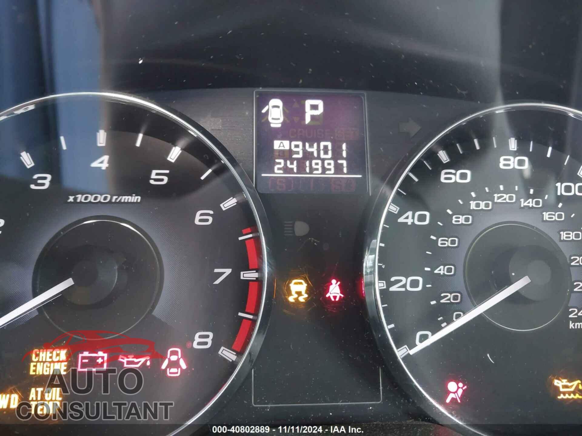 SUBARU OUTBACK 2011 - 4S4BRBAC6B3401844