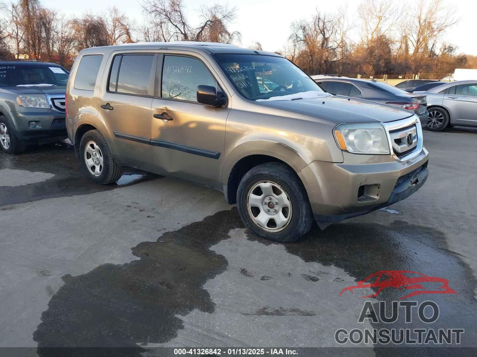 HONDA PILOT 2009 - 5FNYF382X9B010056