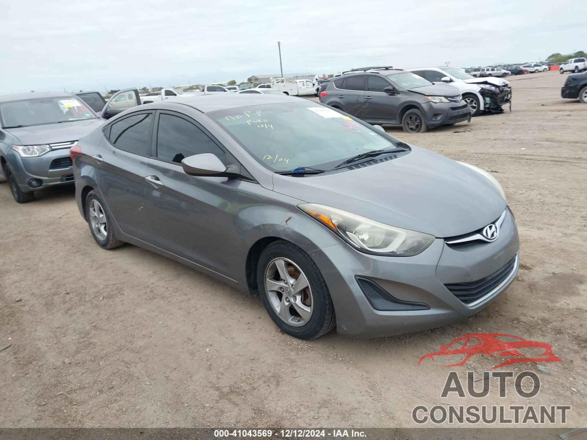 HYUNDAI ELANTRA 2014 - 5NPDH4AE9EH523524