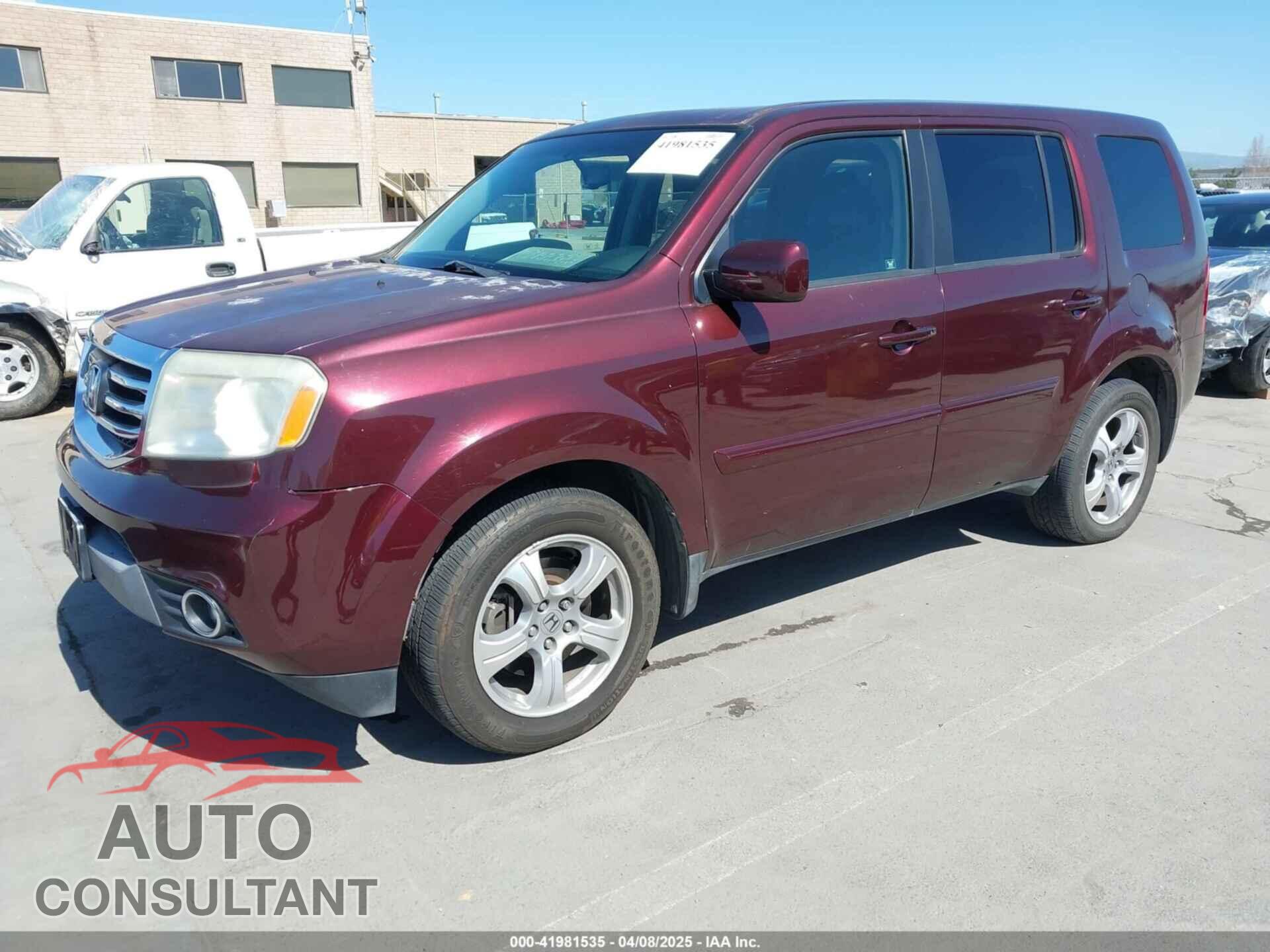HONDA PILOT 2012 - 5FNYF4H57CB078418