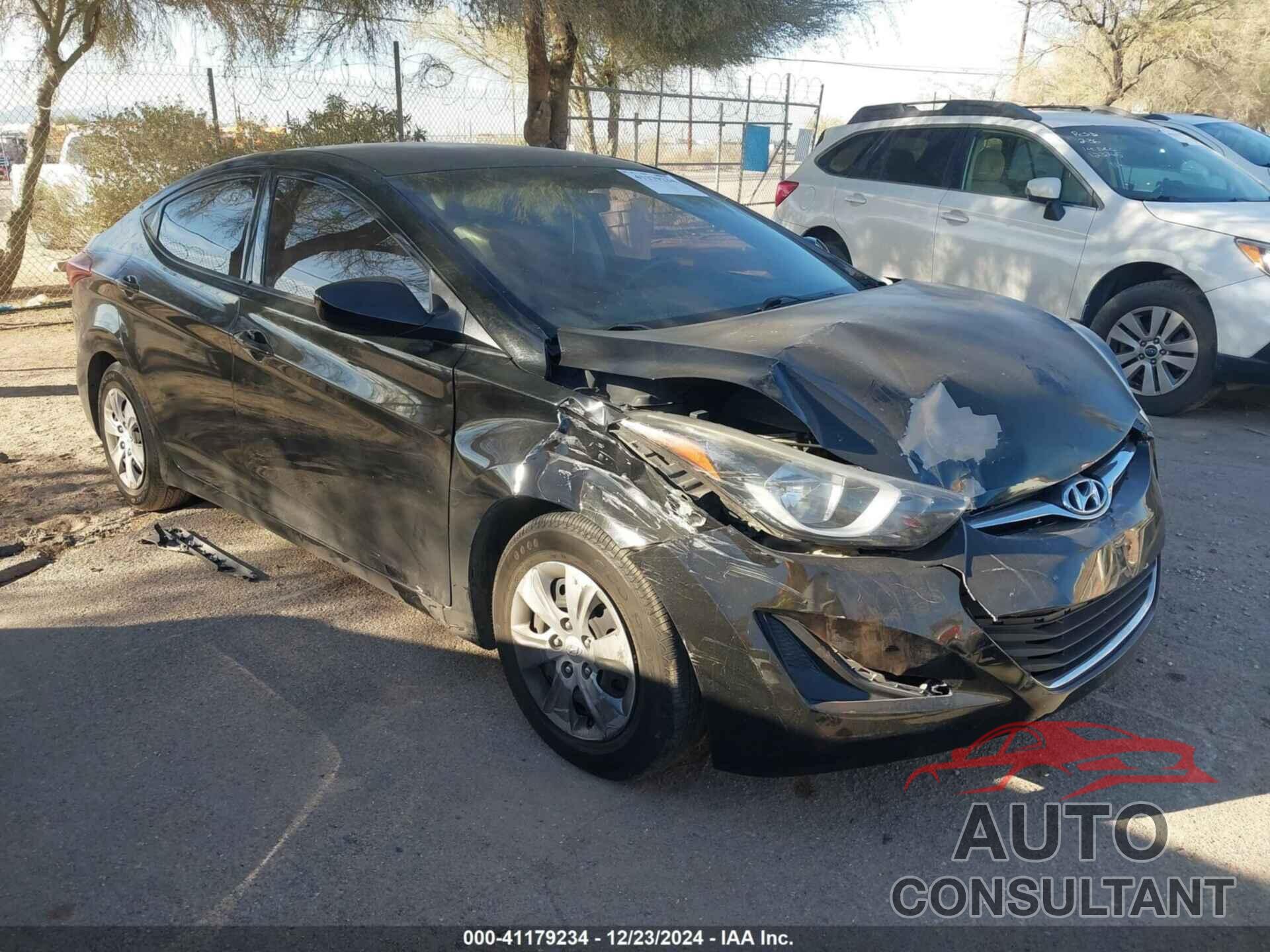 HYUNDAI ELANTRA 2016 - 5NPDH4AE9GH663494