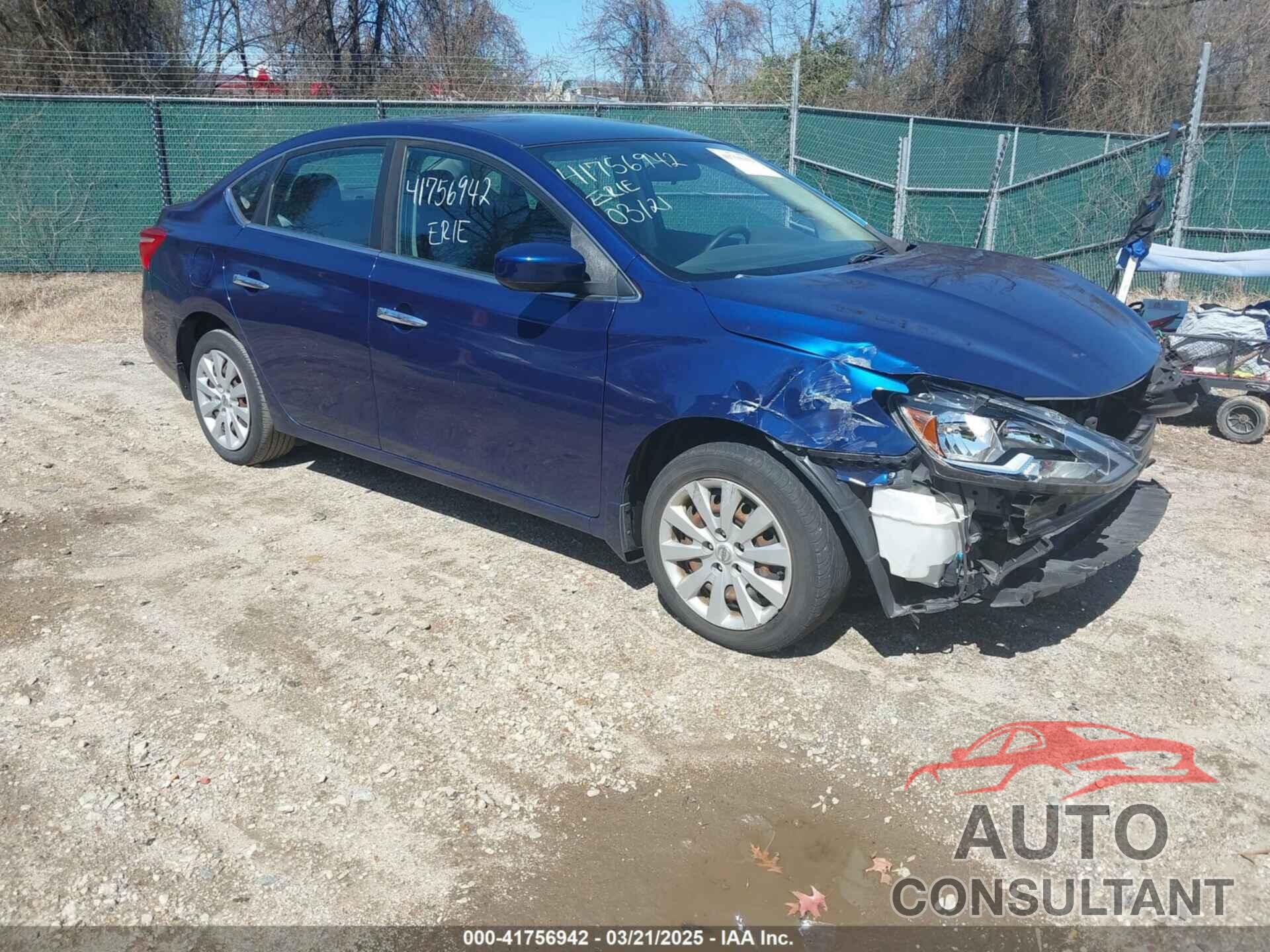 NISSAN SENTRA 2017 - 3N1AB7AP8HY350550