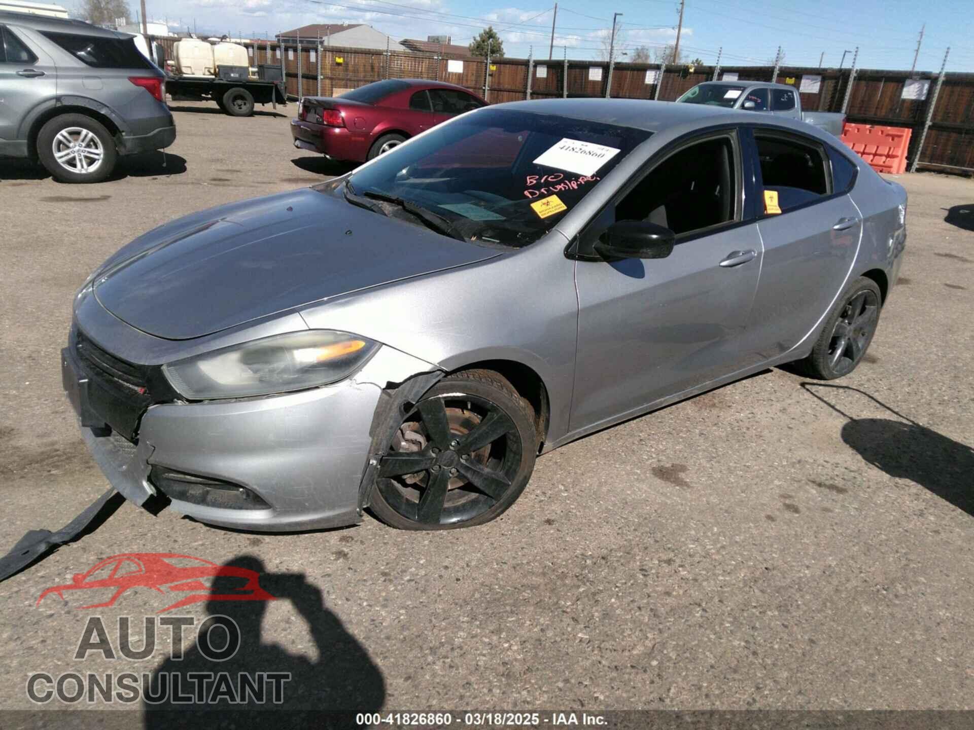 DODGE DART 2015 - 1C3CDFBB5FD330791