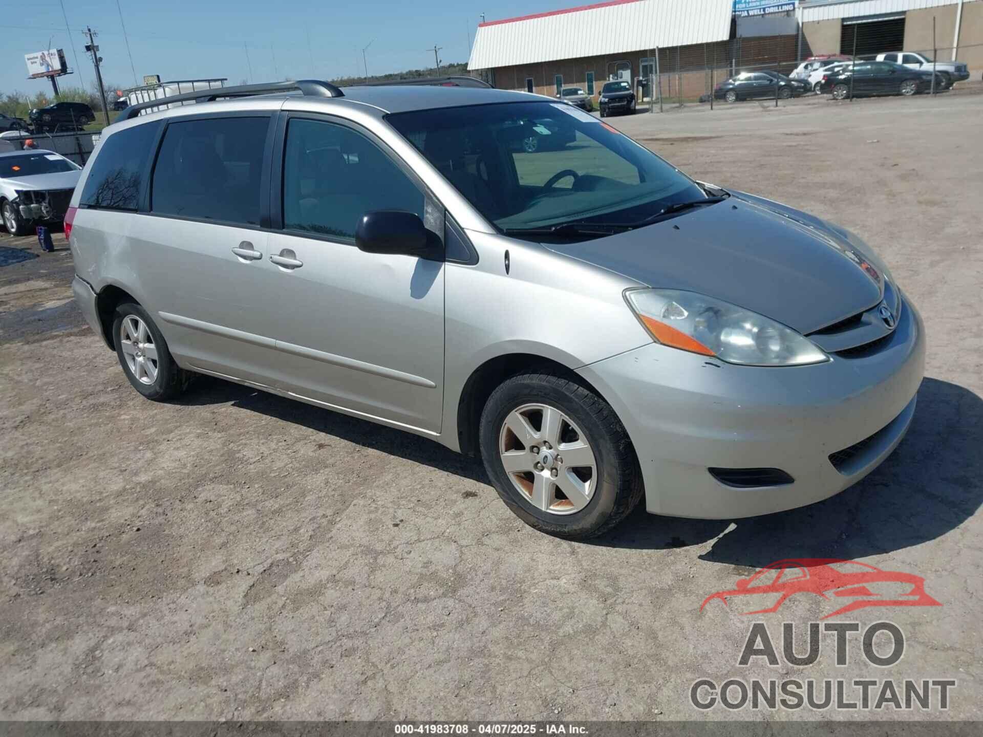 TOYOTA SIENNA 2009 - 5TDZK23C19S263613