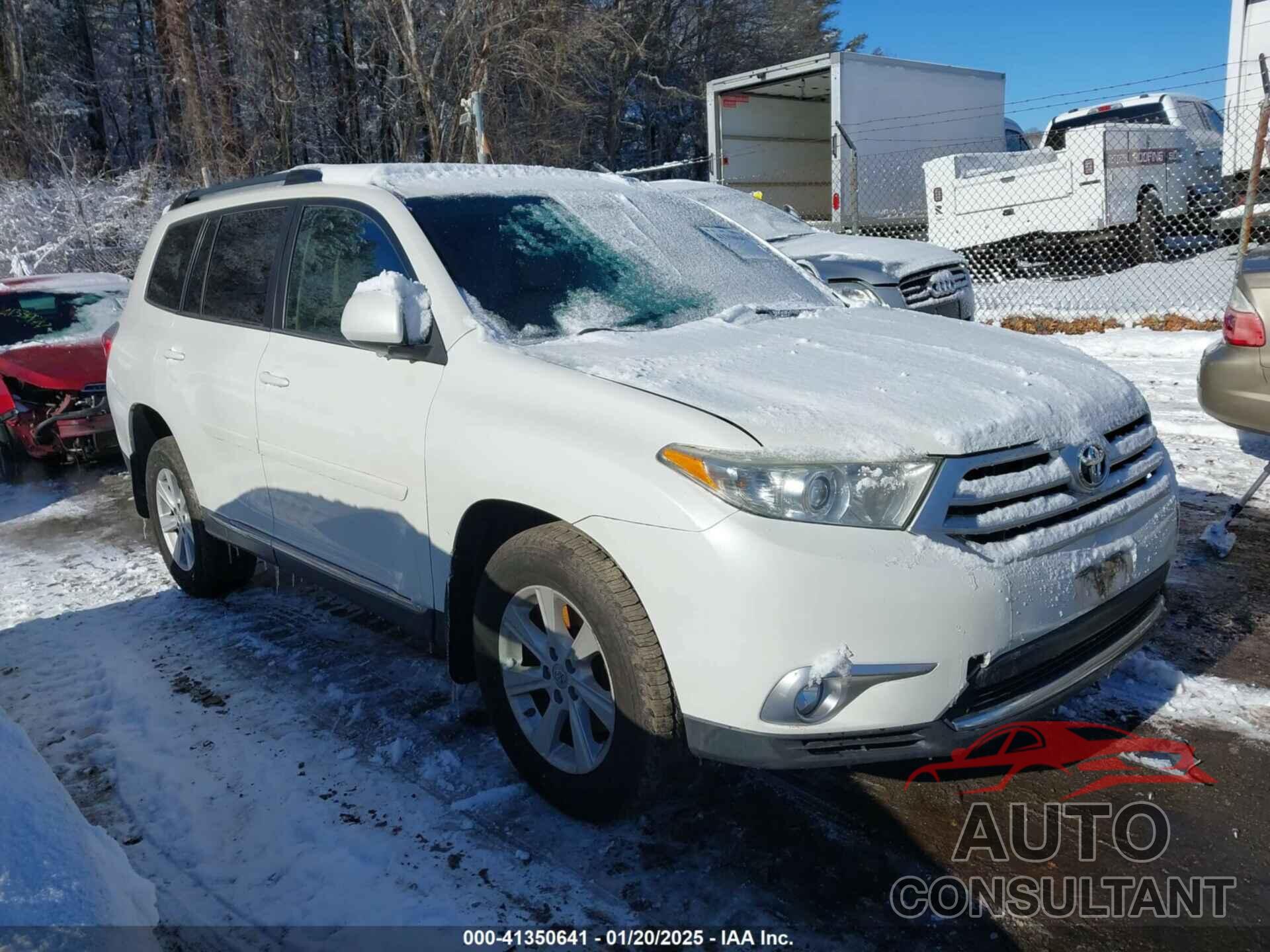 TOYOTA HIGHLANDER 2012 - 5TDBK3EH3CS150091