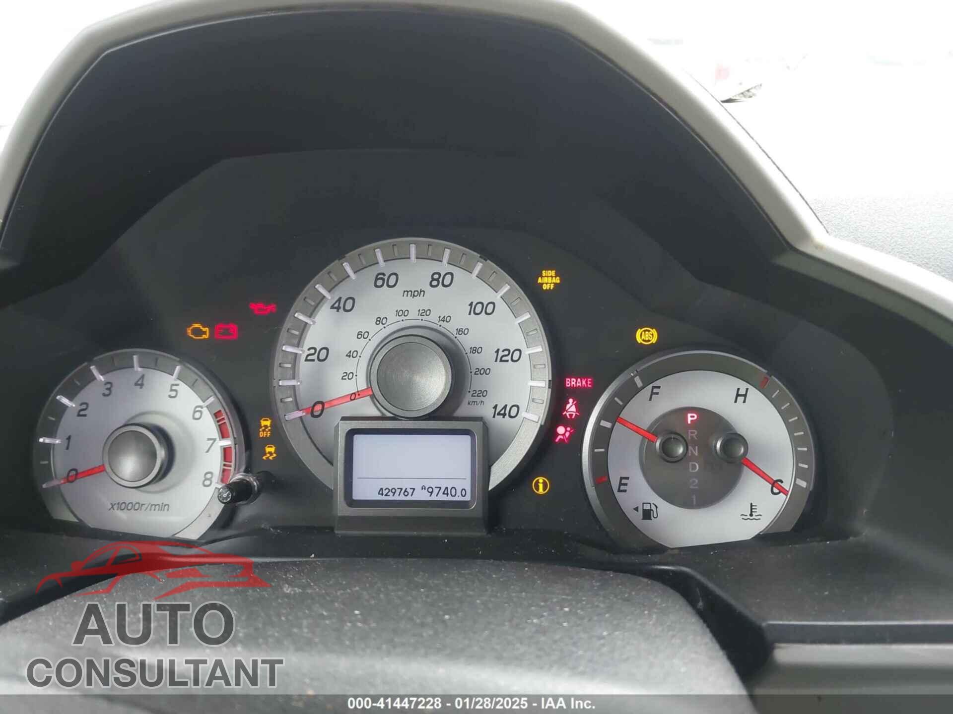 HONDA PILOT 2012 - 5FNYF3H99CB041903