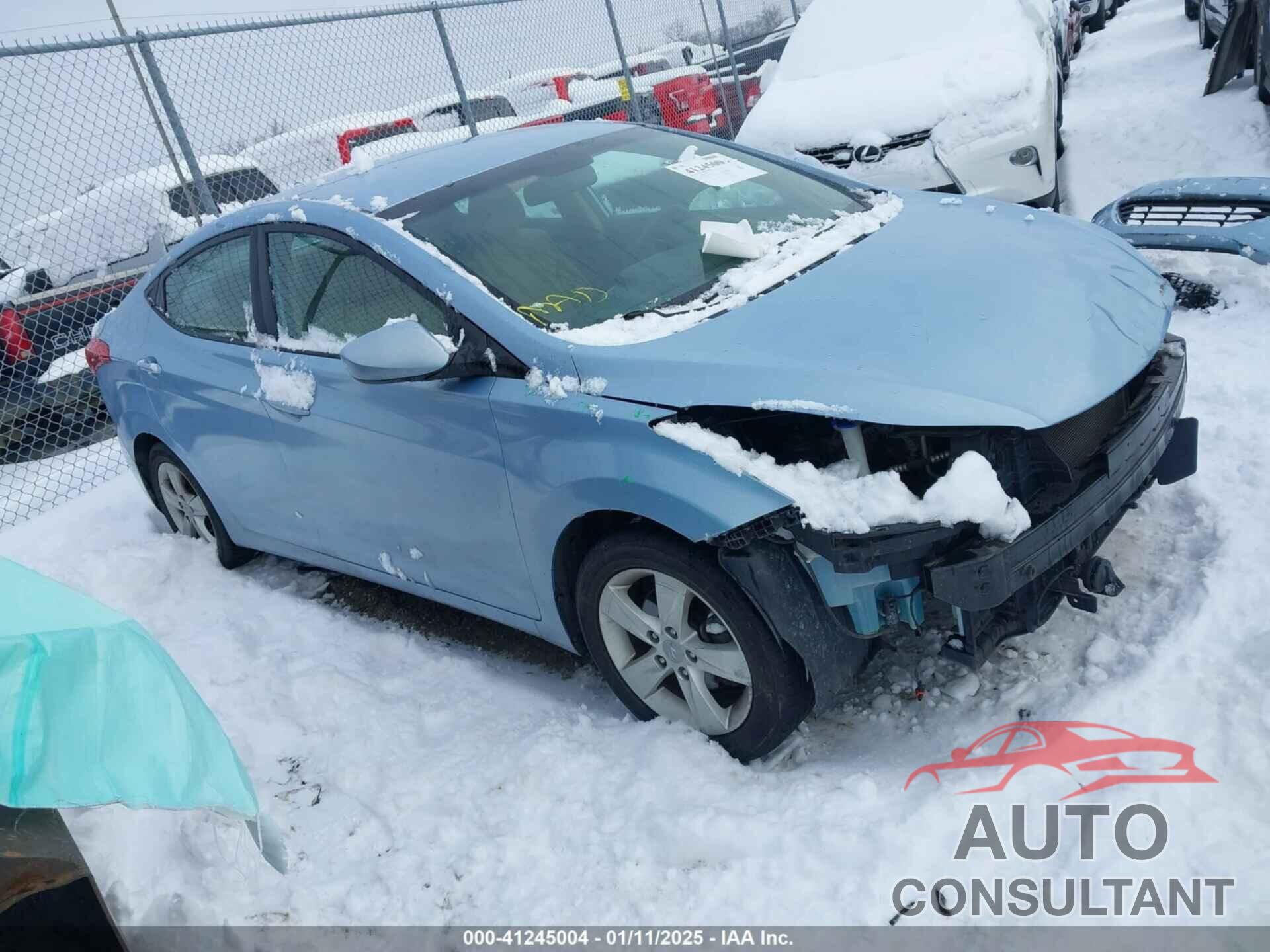 HYUNDAI ELANTRA 2013 - KMHDH4AE2DU494271