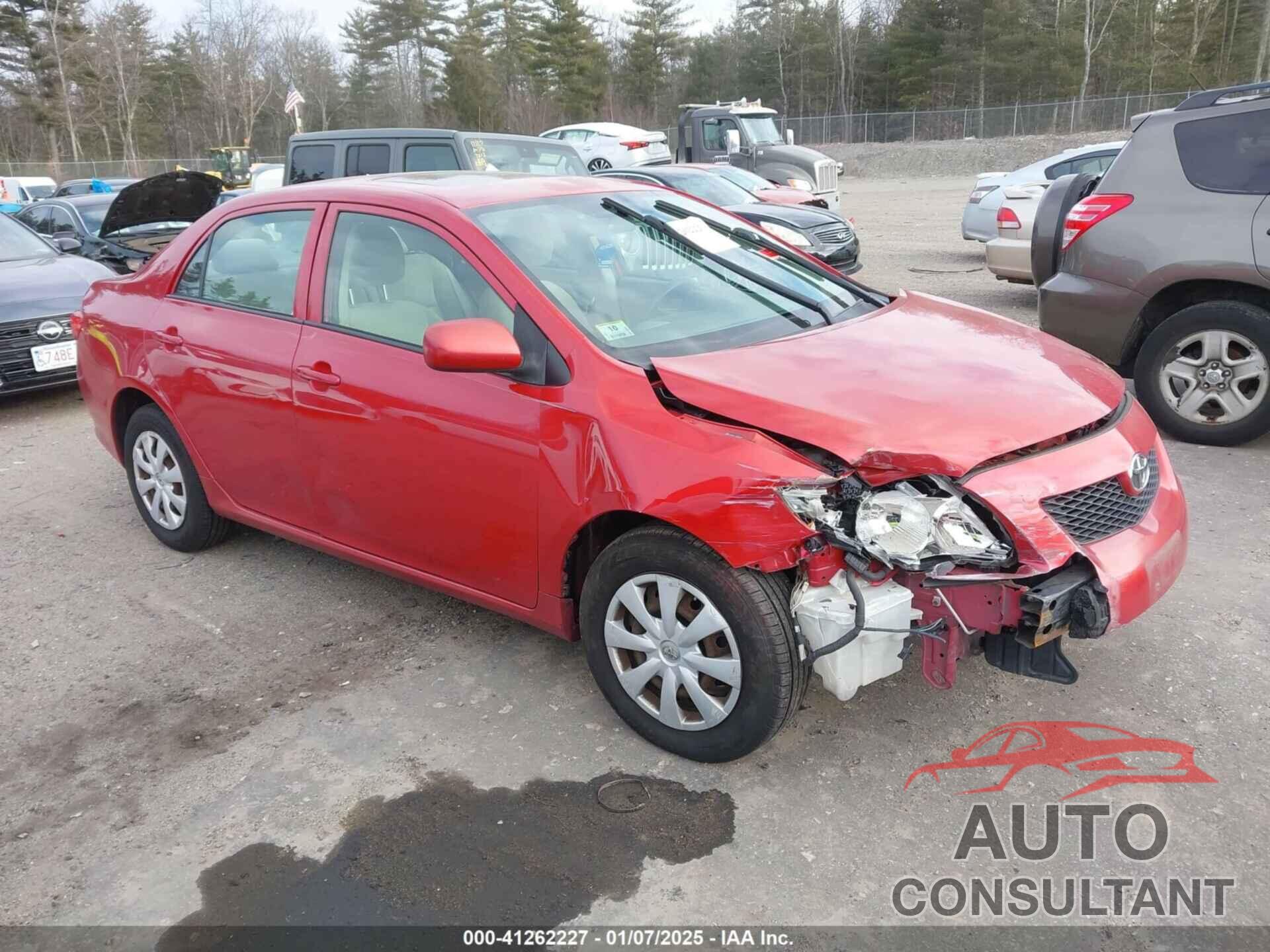 TOYOTA COROLLA 2009 - 2T1BU40E69C085364