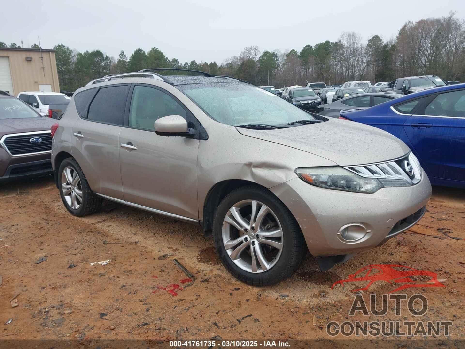 NISSAN MURANO 2009 - JN8AZ18WX9W137860