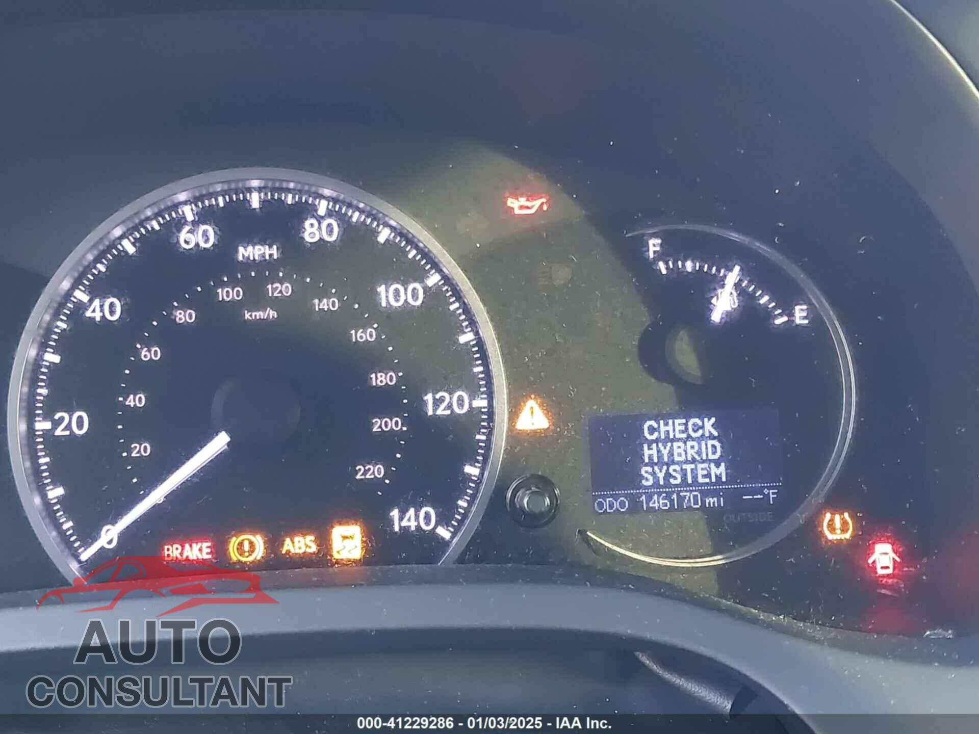 LEXUS CT 200H 2013 - JTHKD5BH3D2171914