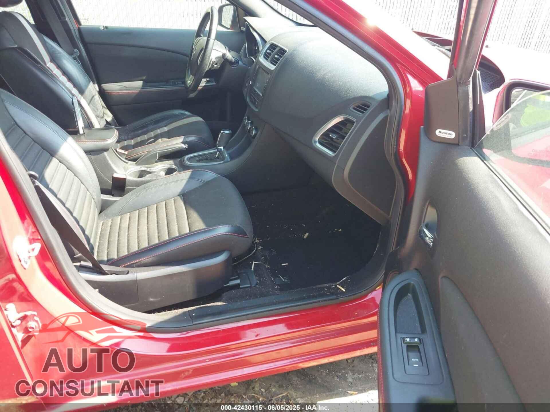 DODGE AVENGER 2012 - 1C3CDZBG2CN280788