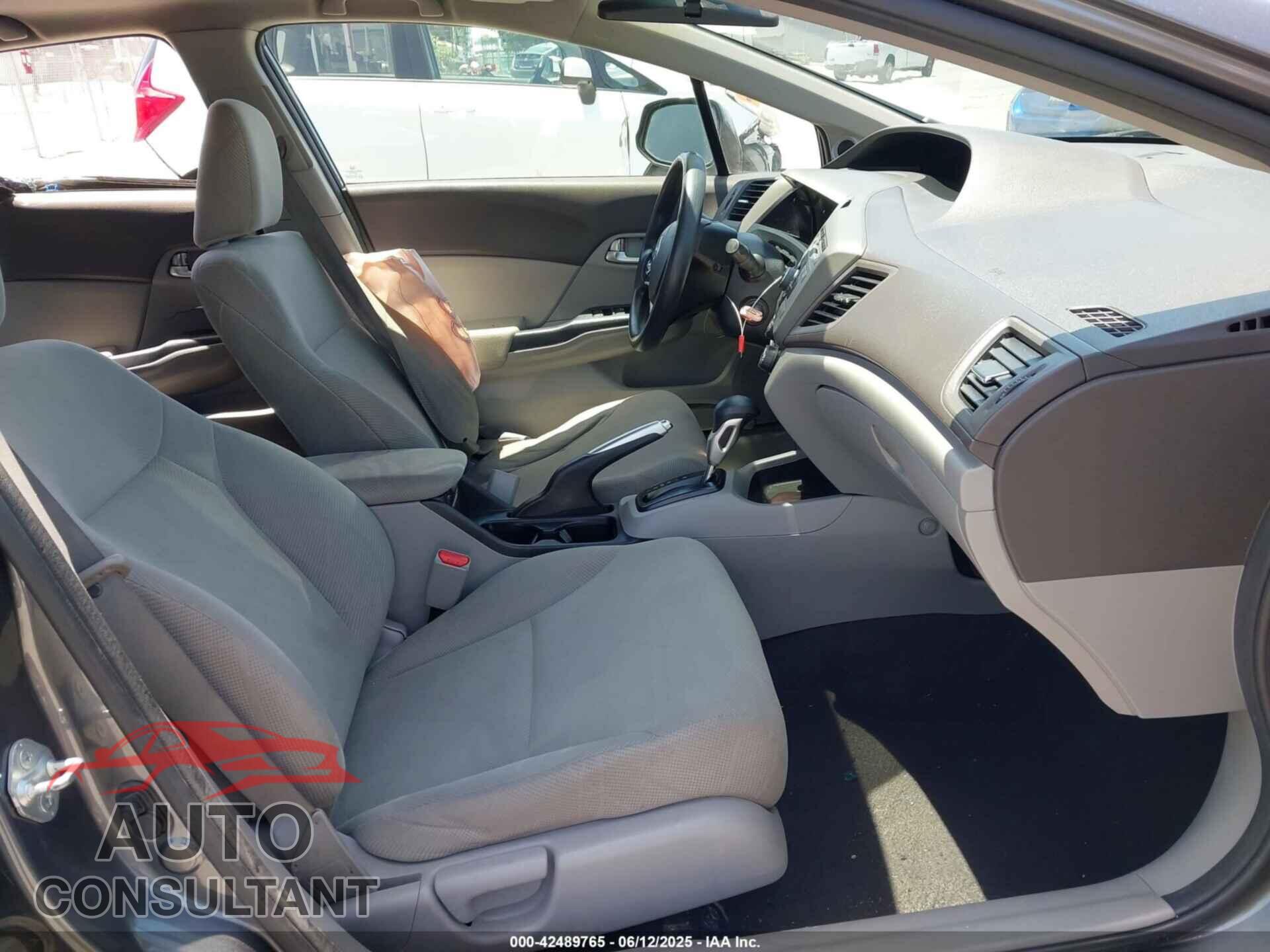 HONDA CIVIC 2012 - 19XFB2F85CE329432