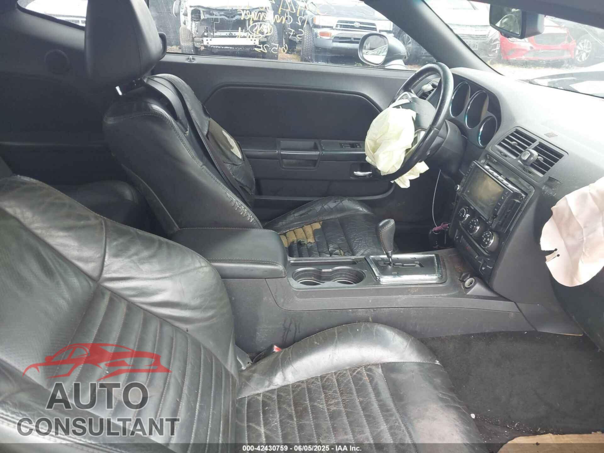 DODGE CHALLENGER 2012 - 2C3CDYAG4CH239261