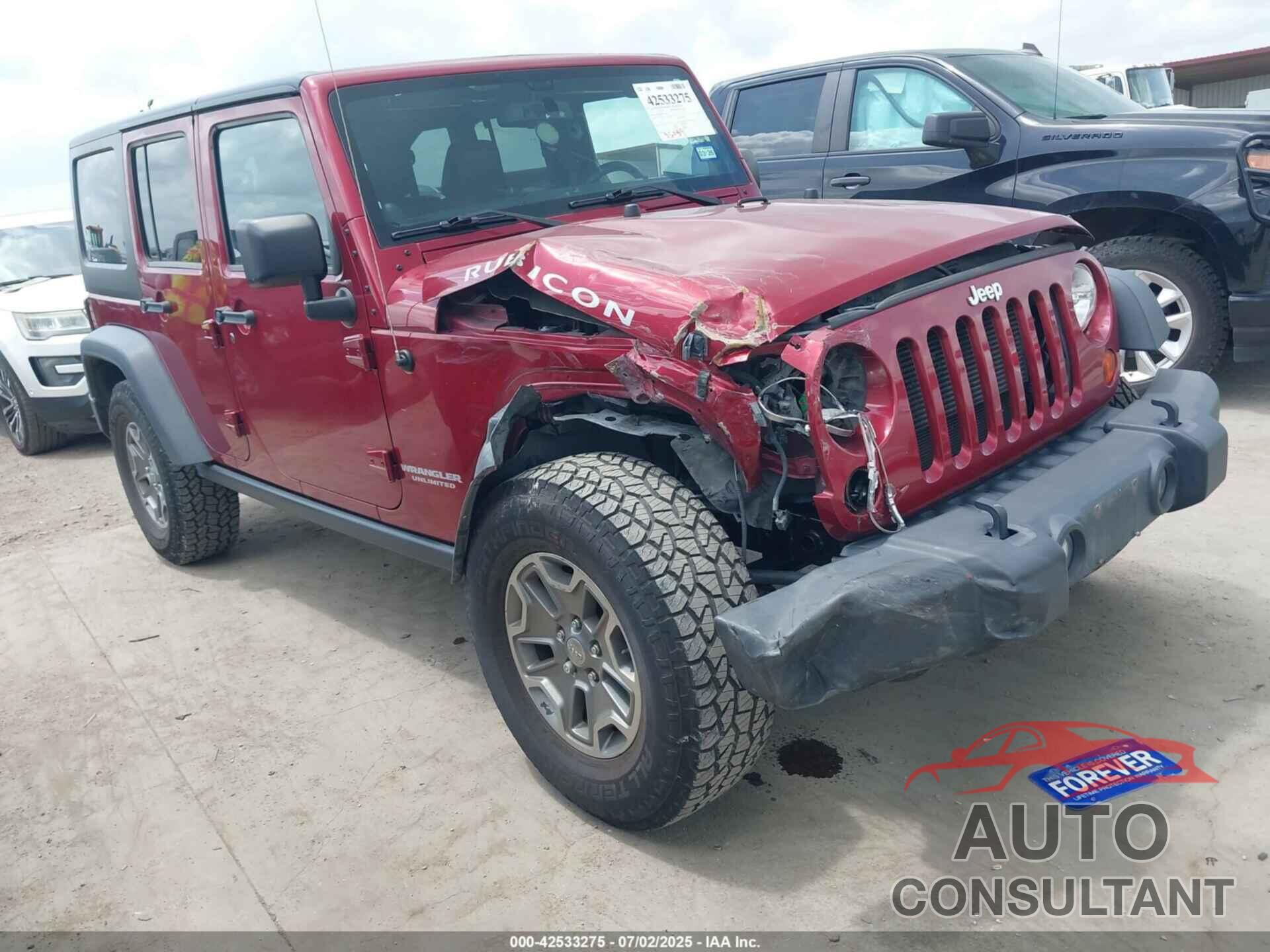 JEEP WRANGLER UNLIMITED 2013 - 1C4BJWFG8DL597478