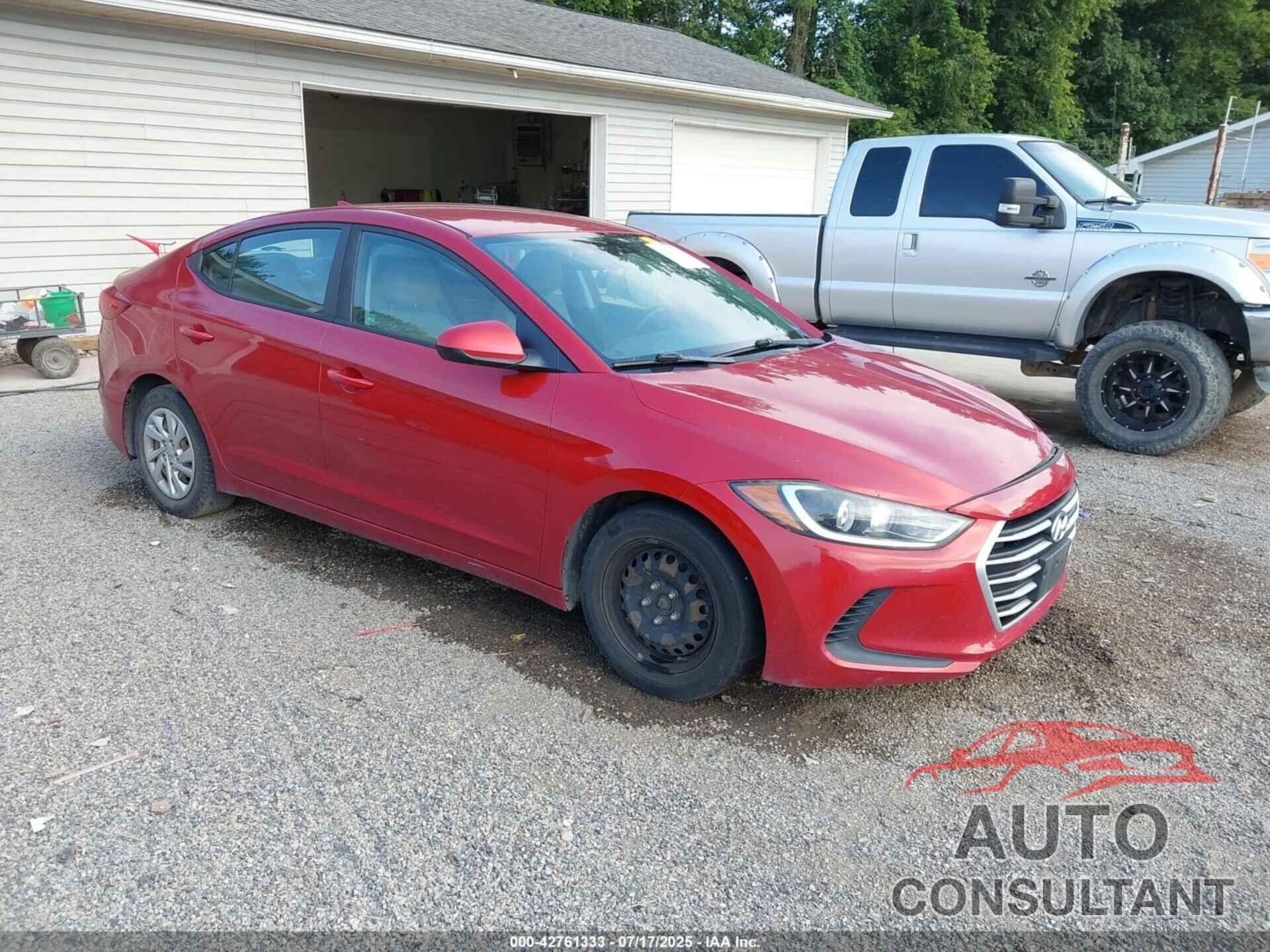 HYUNDAI ELANTRA 2017 - 5NPD74LF2HH211347