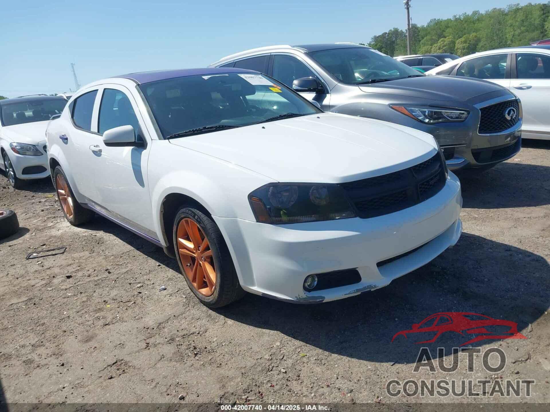 DODGE AVENGER 2013 - 1C3CDZCB2DN544550