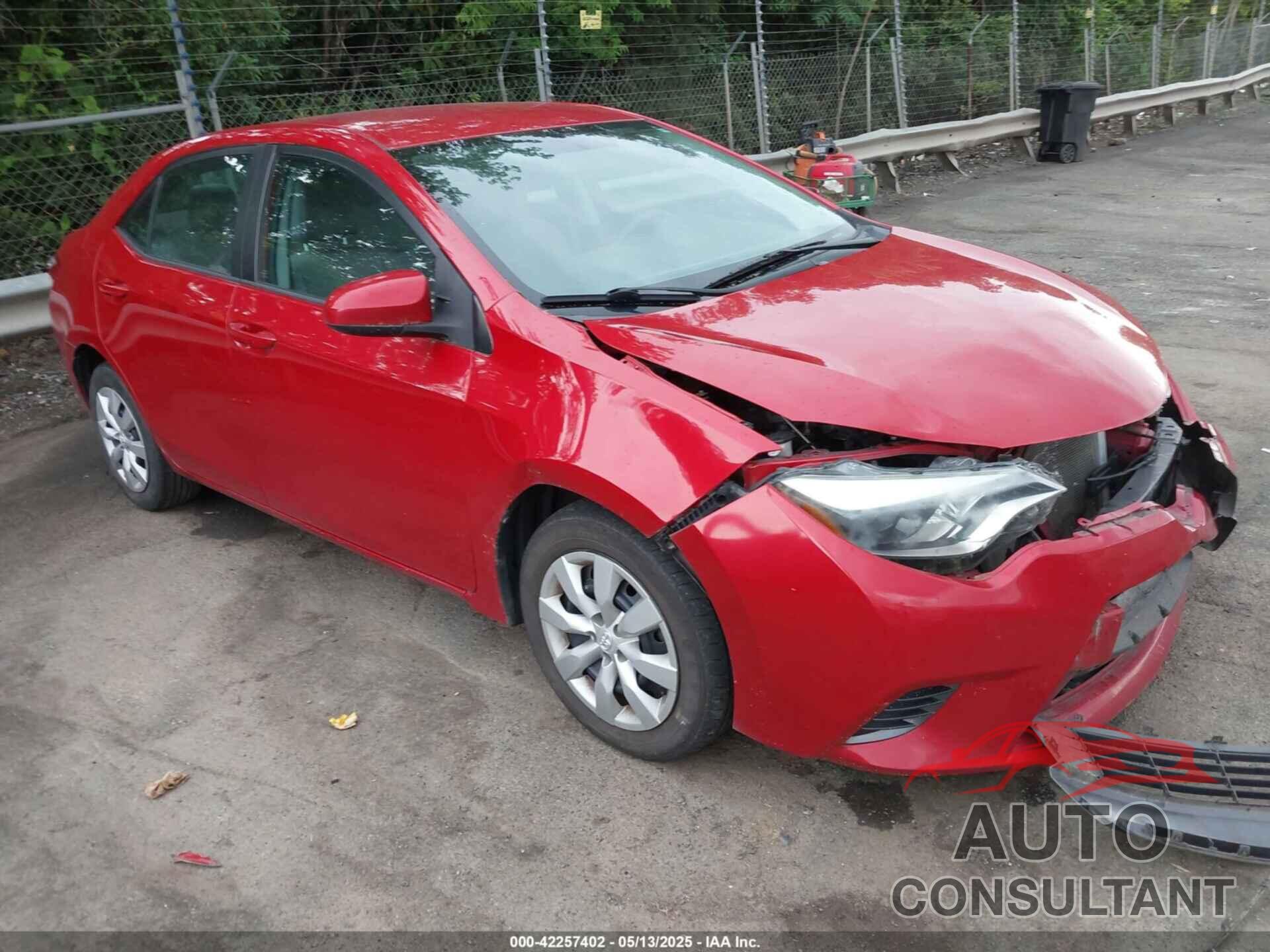 TOYOTA COROLLA 2016 - 2T1BURHEXGC675422