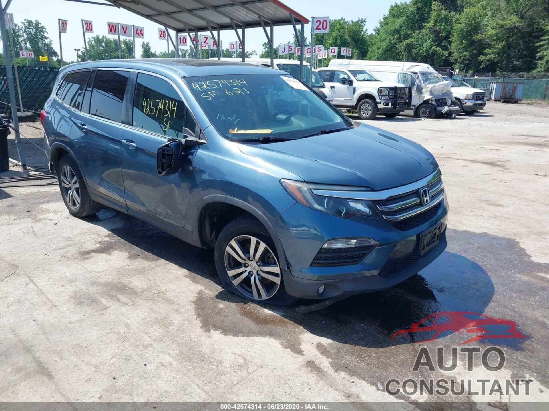 HONDA PILOT 2017 - 5FNYF6H59HB101376