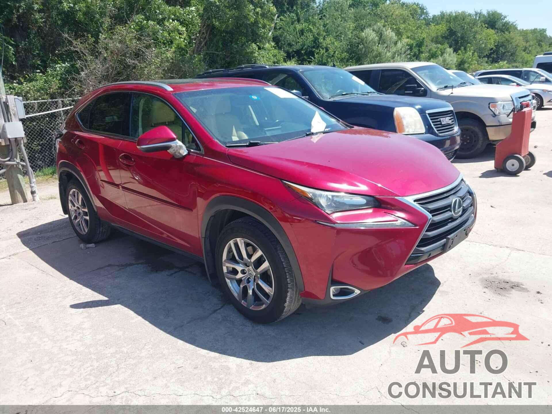 LEXUS NX 200T 2016 - JTJBARBZ1G2071242