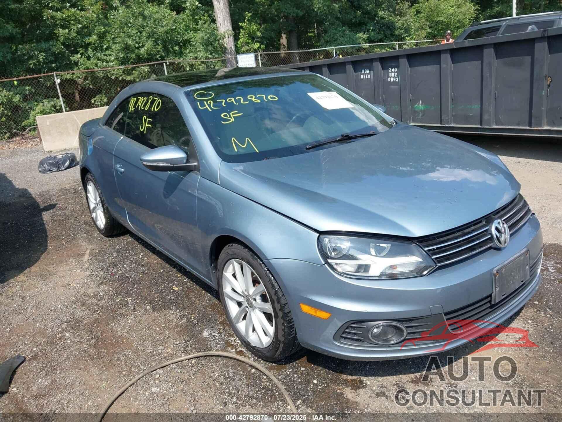 VOLKSWAGEN EOS 2012 - WVWBW7AH9CV003720
