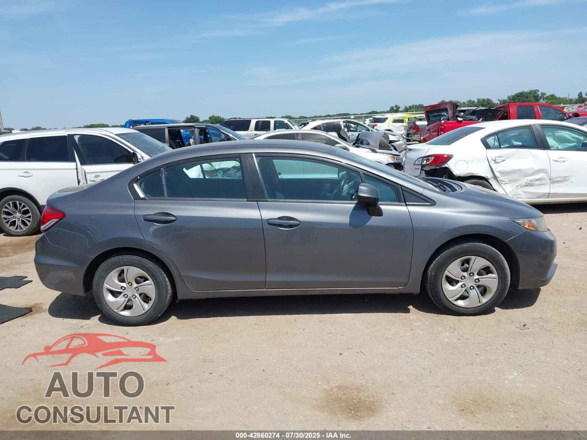 HONDA CIVIC 2013 - 19XFB2F58DE100492