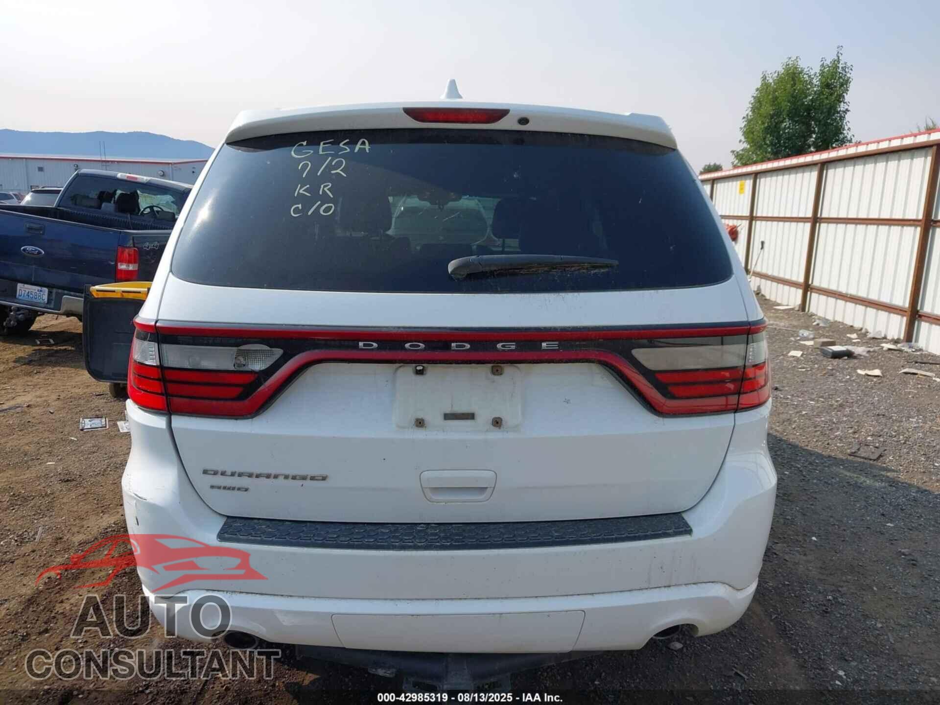 DODGE DURANGO 2015 - 1C4RDJAG8FC147509