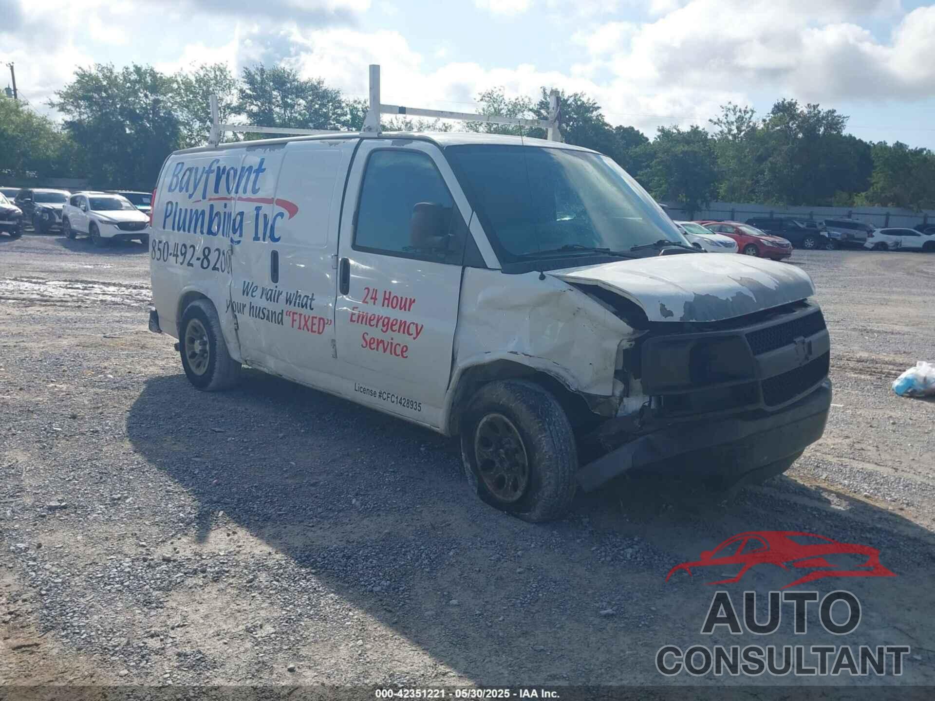 CHEVROLET EXPRESS 1500 2013 - 1GCSGAFX9D1101116