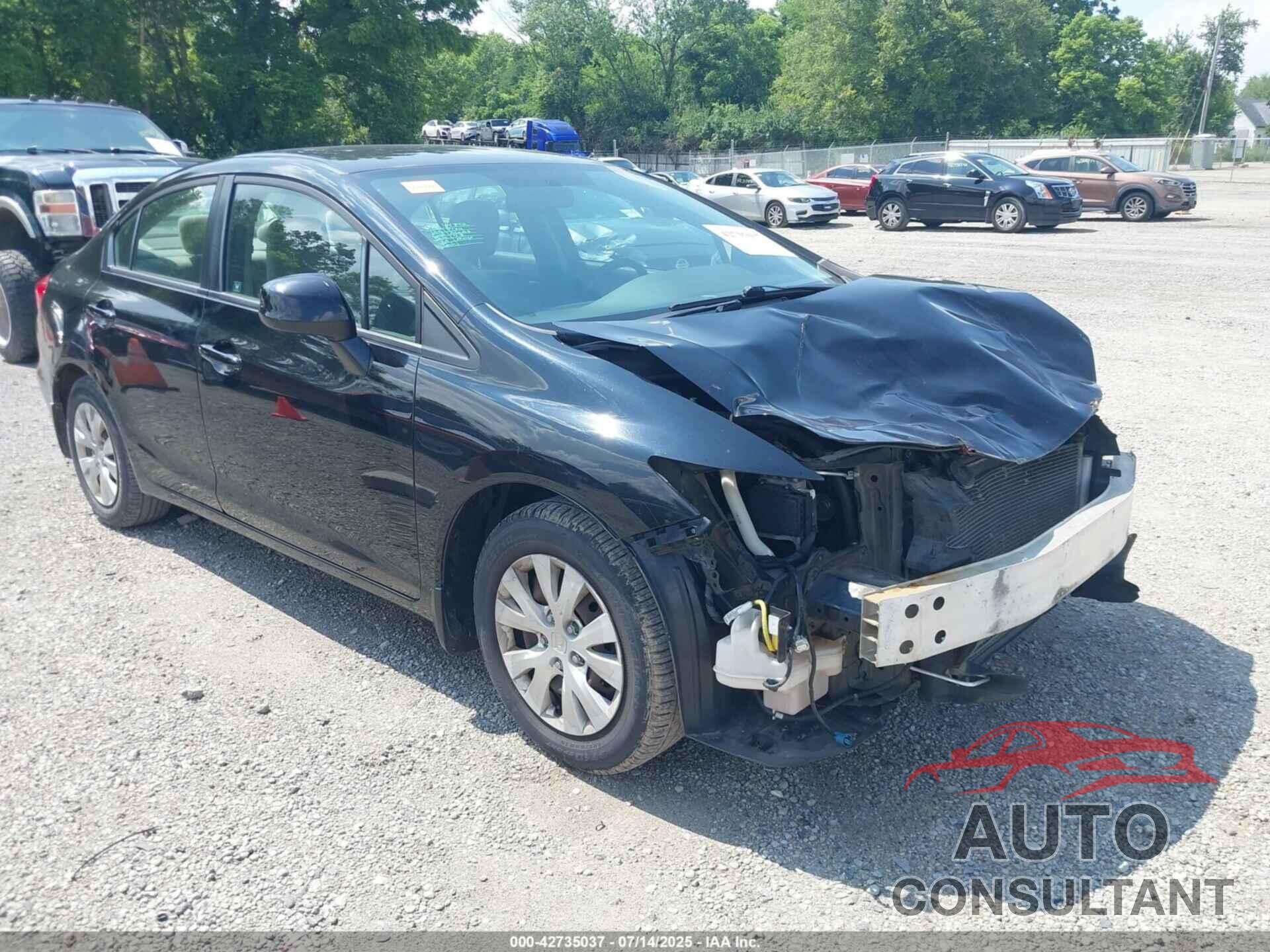 HONDA CIVIC 2012 - 19XFB2F56CE016699