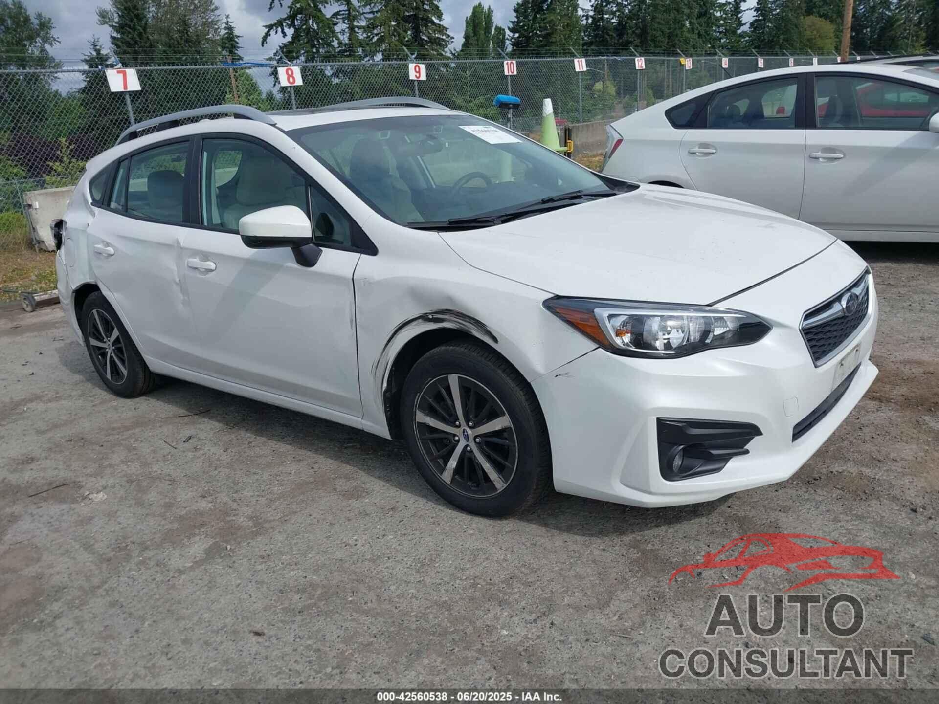 SUBARU IMPREZA 2019 - 4S3GTAD68K3707777