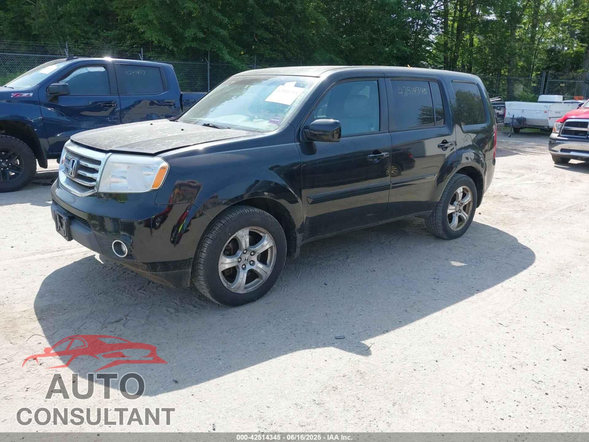 HONDA PILOT 2012 - 5FNYF4H54CB018094