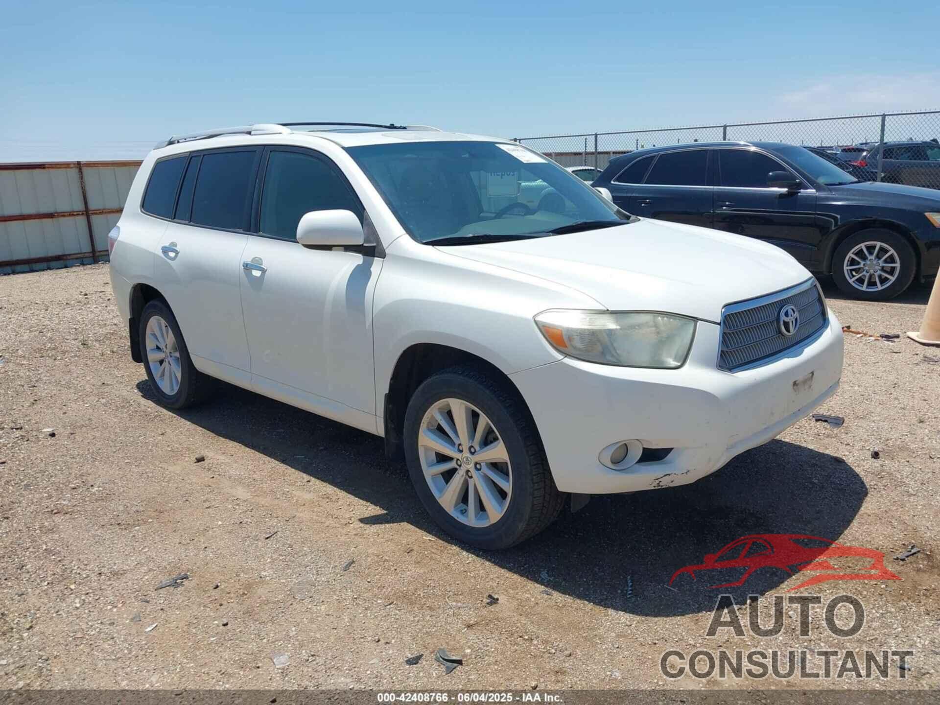 TOYOTA HIGHLANDER HYBRID 2009 - JTEEW44AX92026844