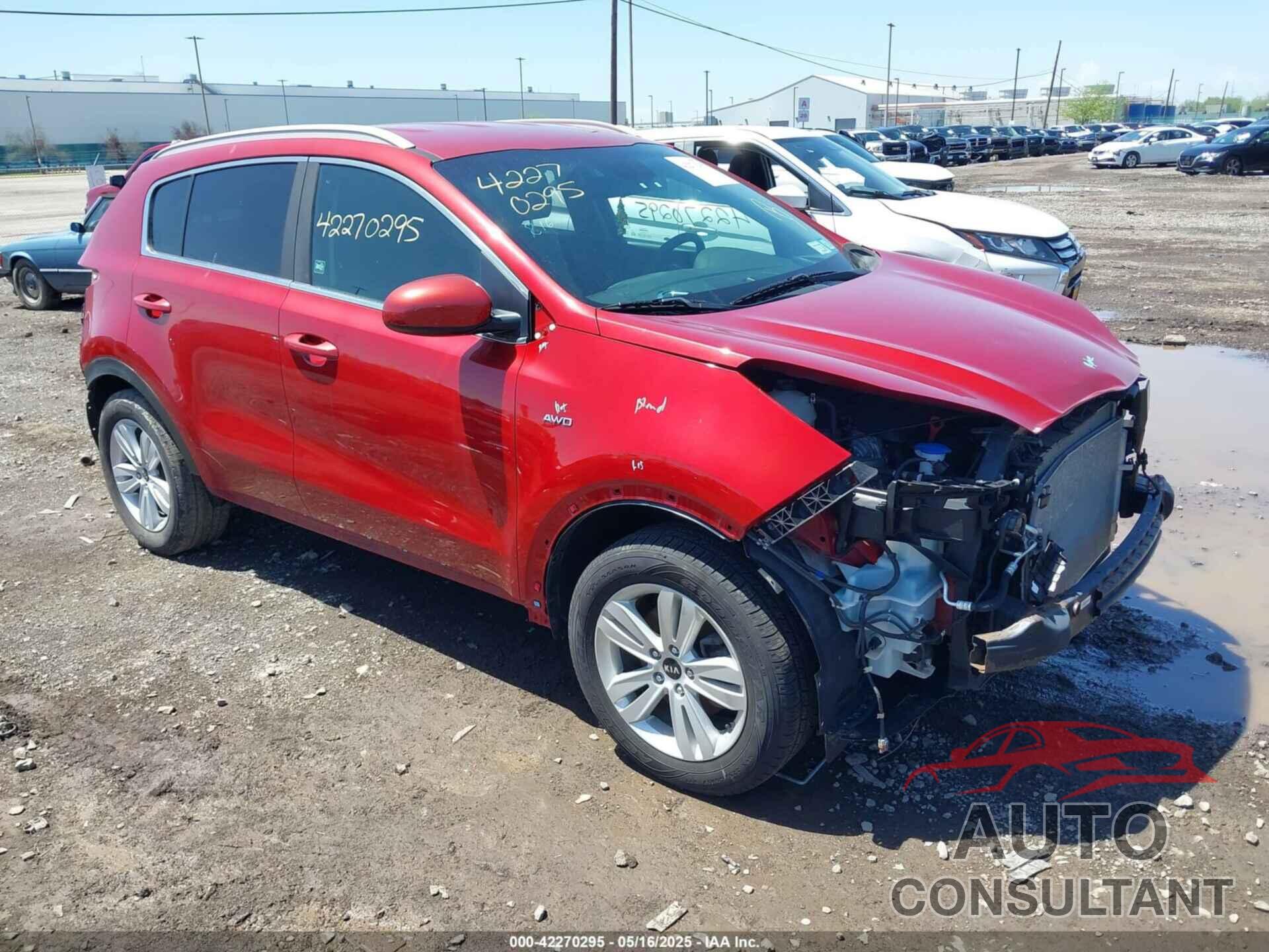 KIA SPORTAGE 2018 - KNDPMCAC0J7446476