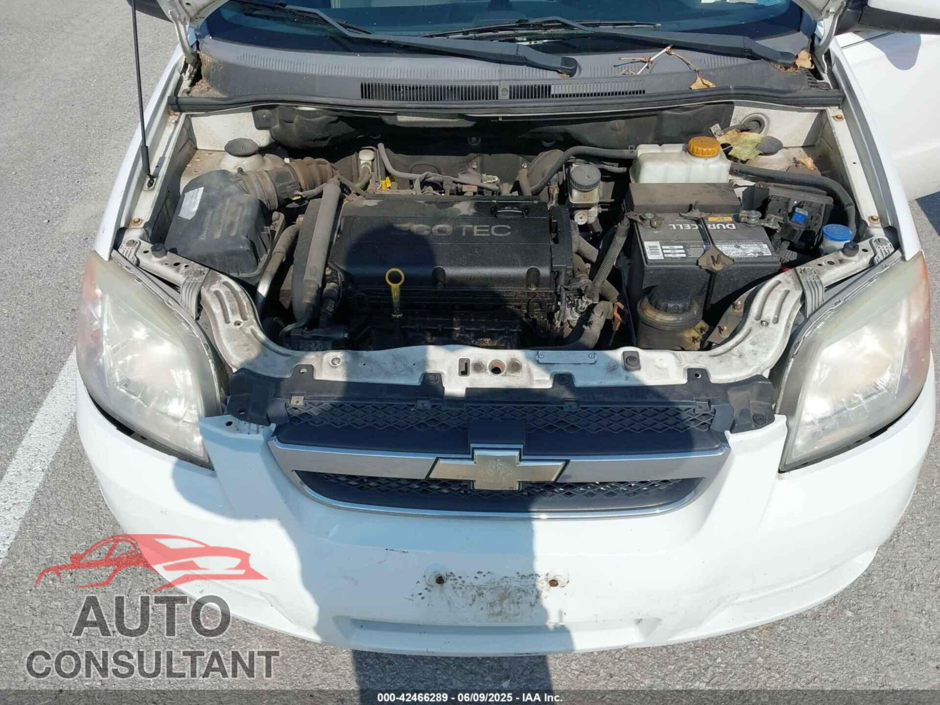 CHEVROLET AVEO 2011 - KL1TD5DE2BB189883