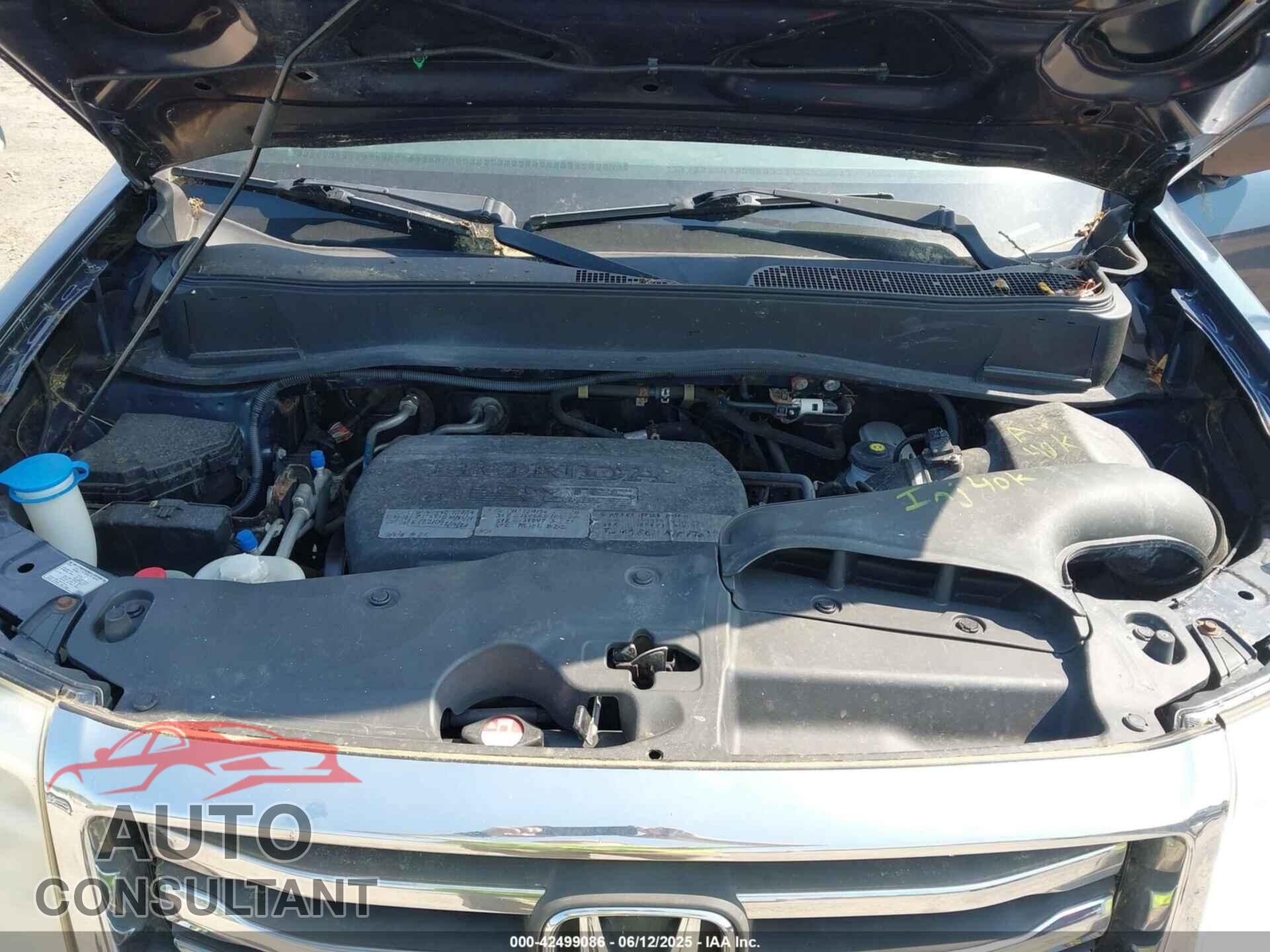HONDA PILOT 2012 - 5FNYF4H26CB039826