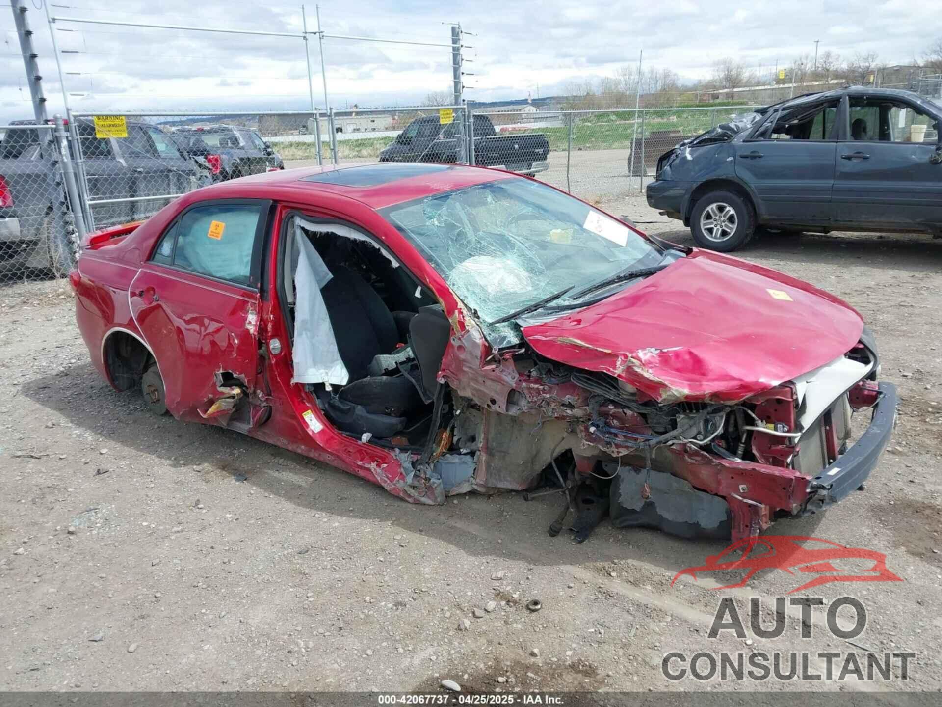 TOYOTA COROLLA 2009 - 1NXBU40E29Z024348