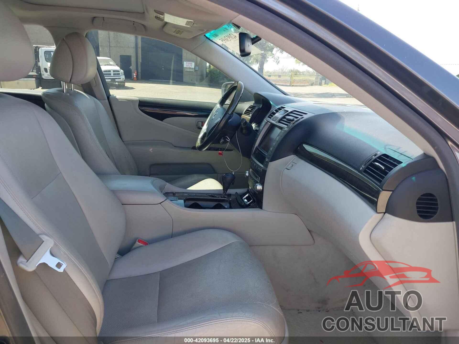 LEXUS LS 460 2012 - JTHBL5EF9C5109265