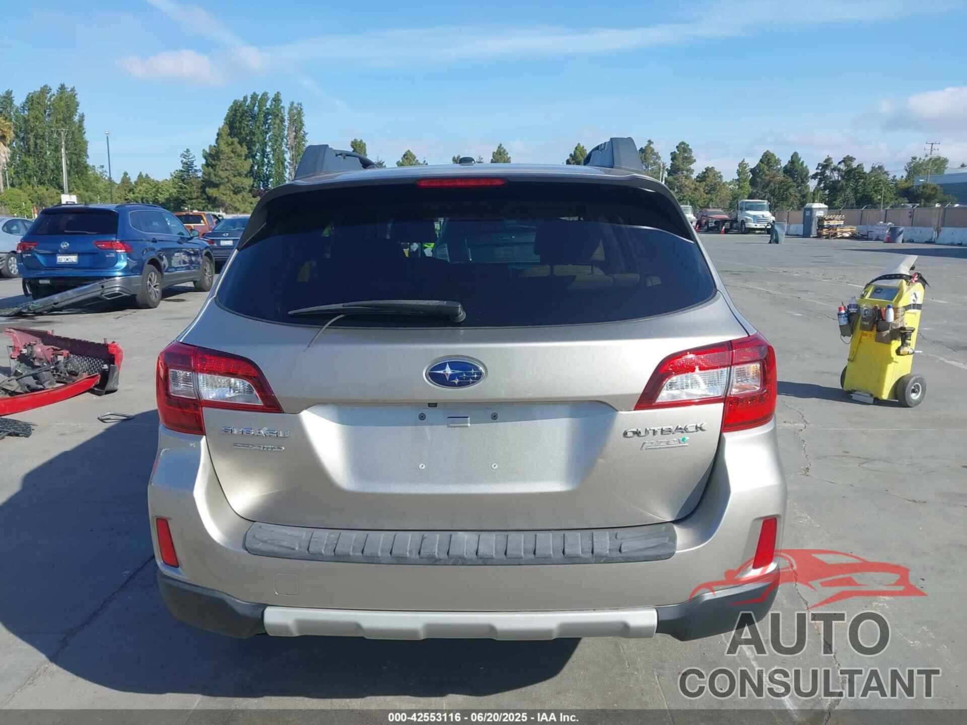 SUBARU OUTBACK 2015 - 4S4BSALC1F3311549